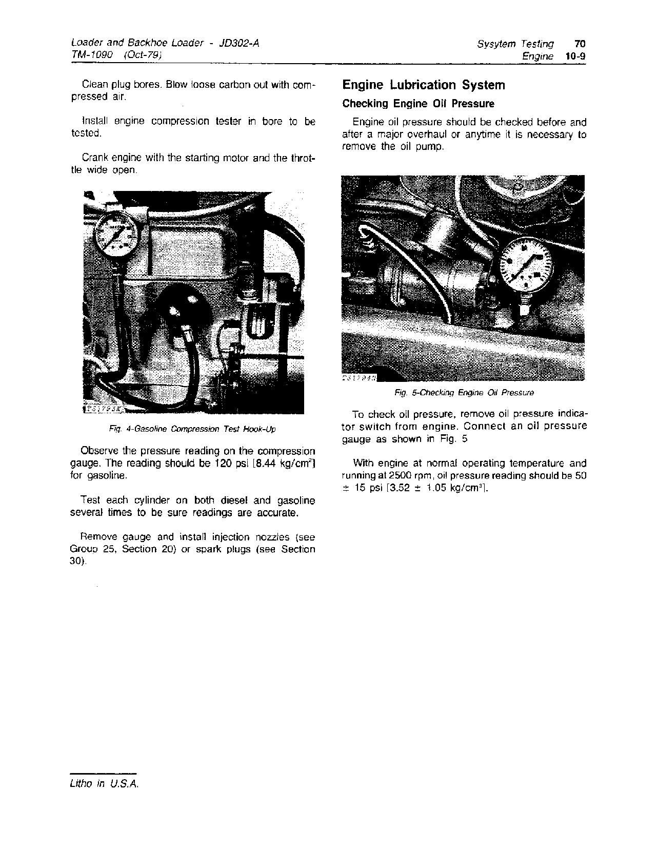 John Deere 302A JD302A Backhoe Loaders 302A JD302A Loaders Technical Manual TM1090 (4)