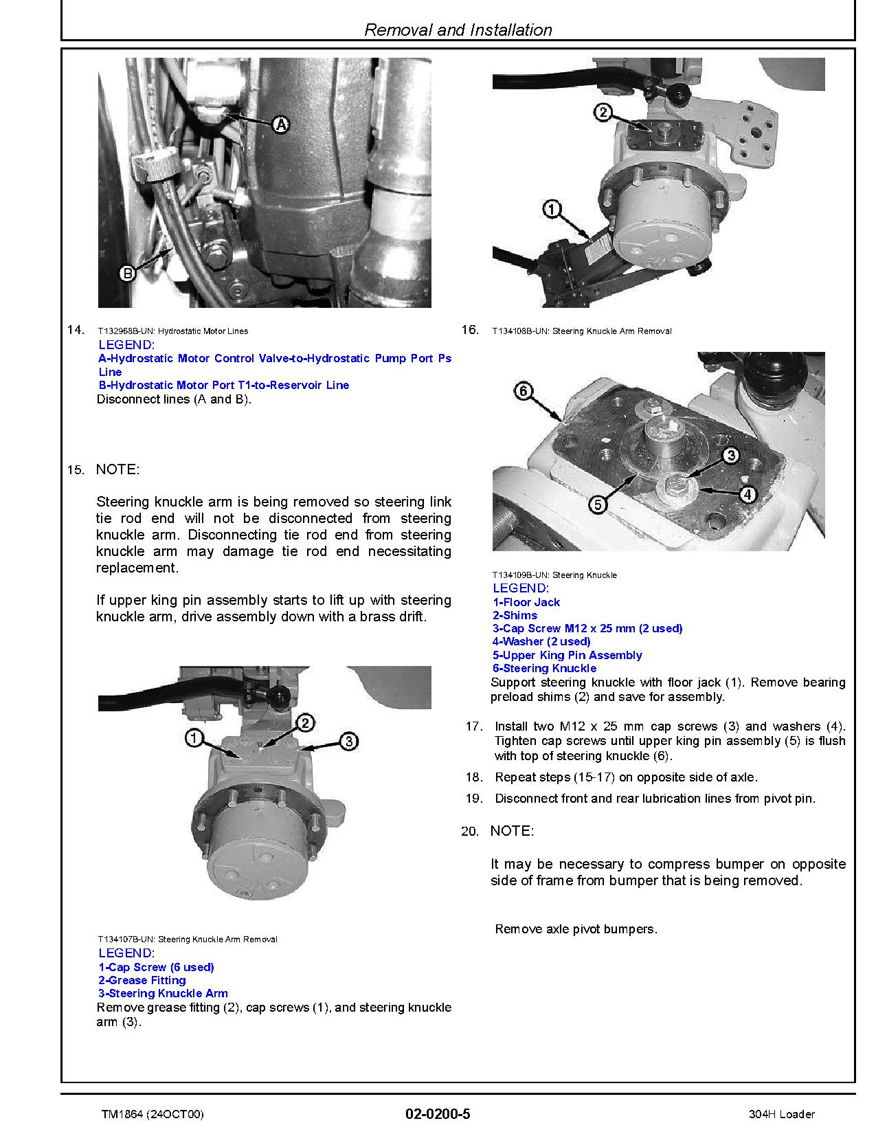 John Deere 304H Compact 4WD Loaders Repair Manual TM1864 (2)