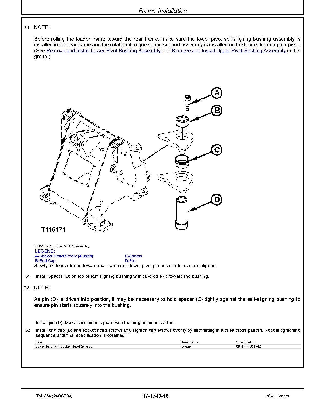 John Deere 304H Compact 4WD Loaders Repair Manual TM1864 (4)