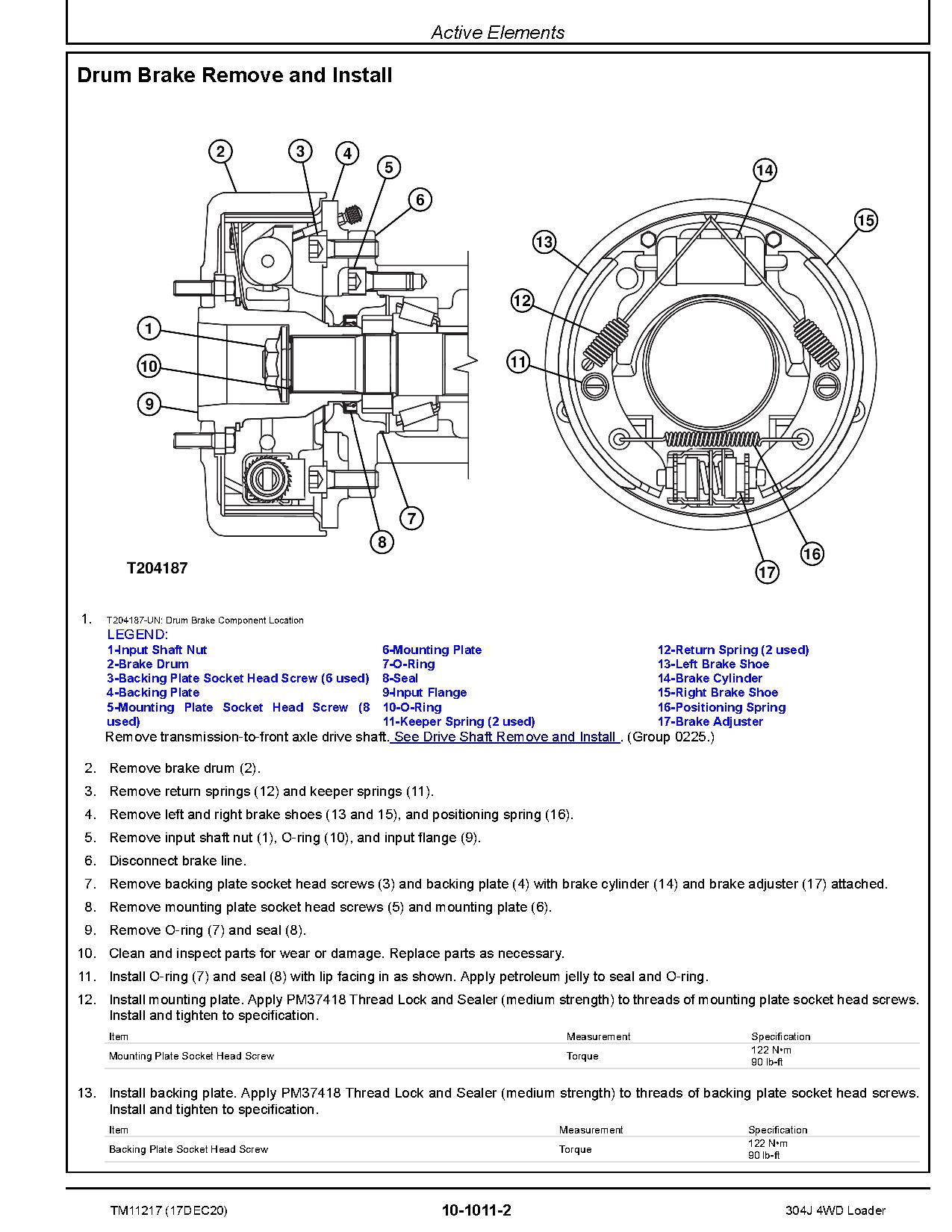 John Deere 304J Compact 4WD Loaders Repair Manual TM11217 (4)