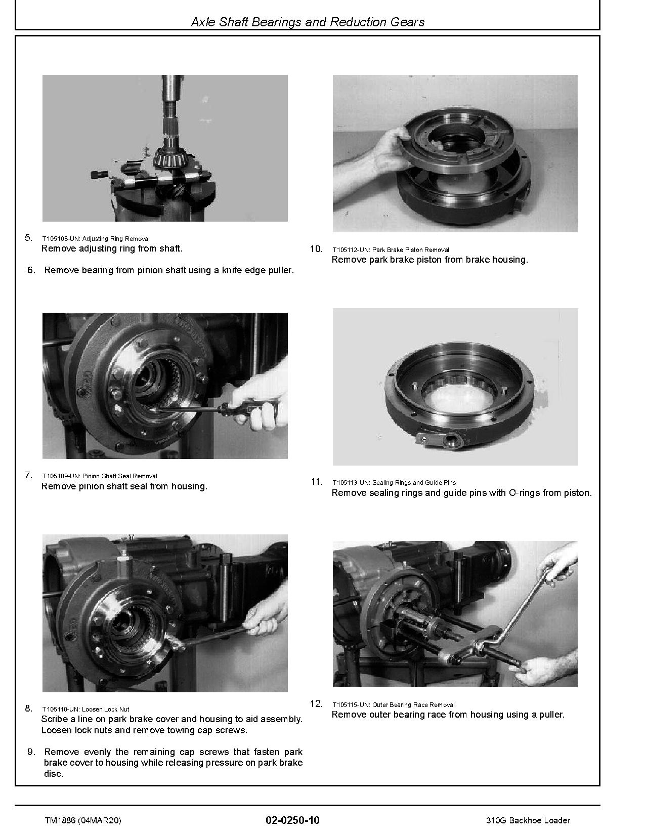 John Deere 310G Backhoe Loaders Repair Manual TM1886 (2)