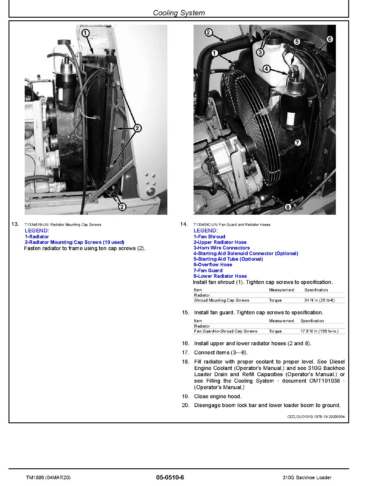 John Deere 310G Backhoe Loaders Repair Manual TM1886 (3)