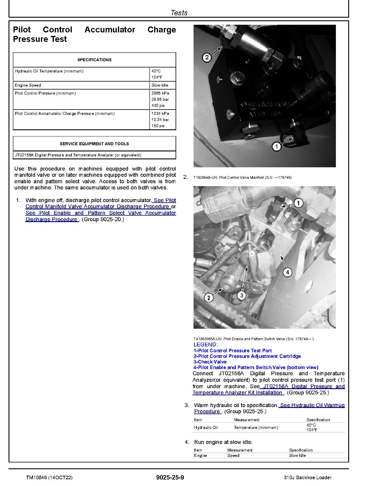 John Deere 310J Backhoe Loaders Operation and Test Manual TM10846 (4)