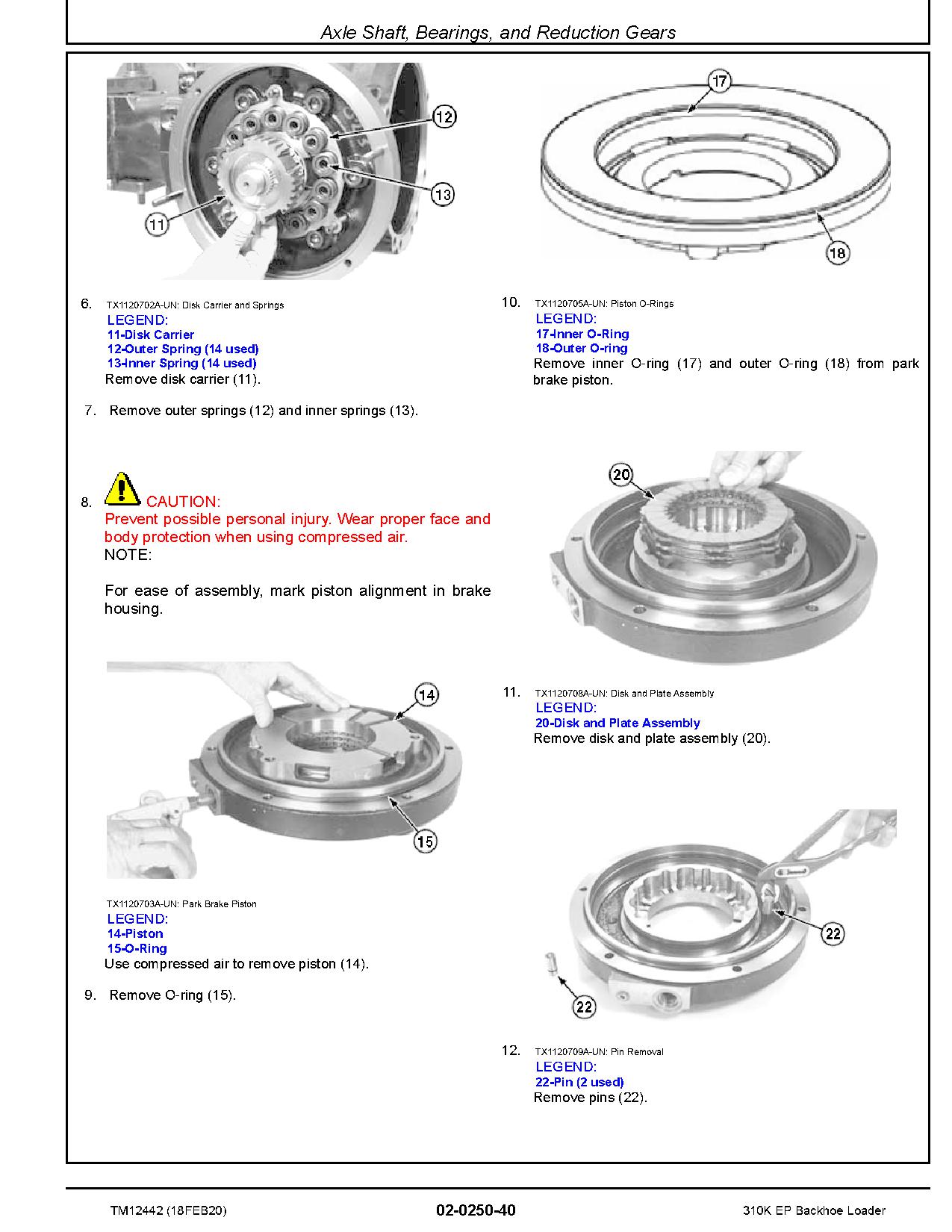 John Deere 310K Backhoe Loaders Repair Manual TM12442 (2)
