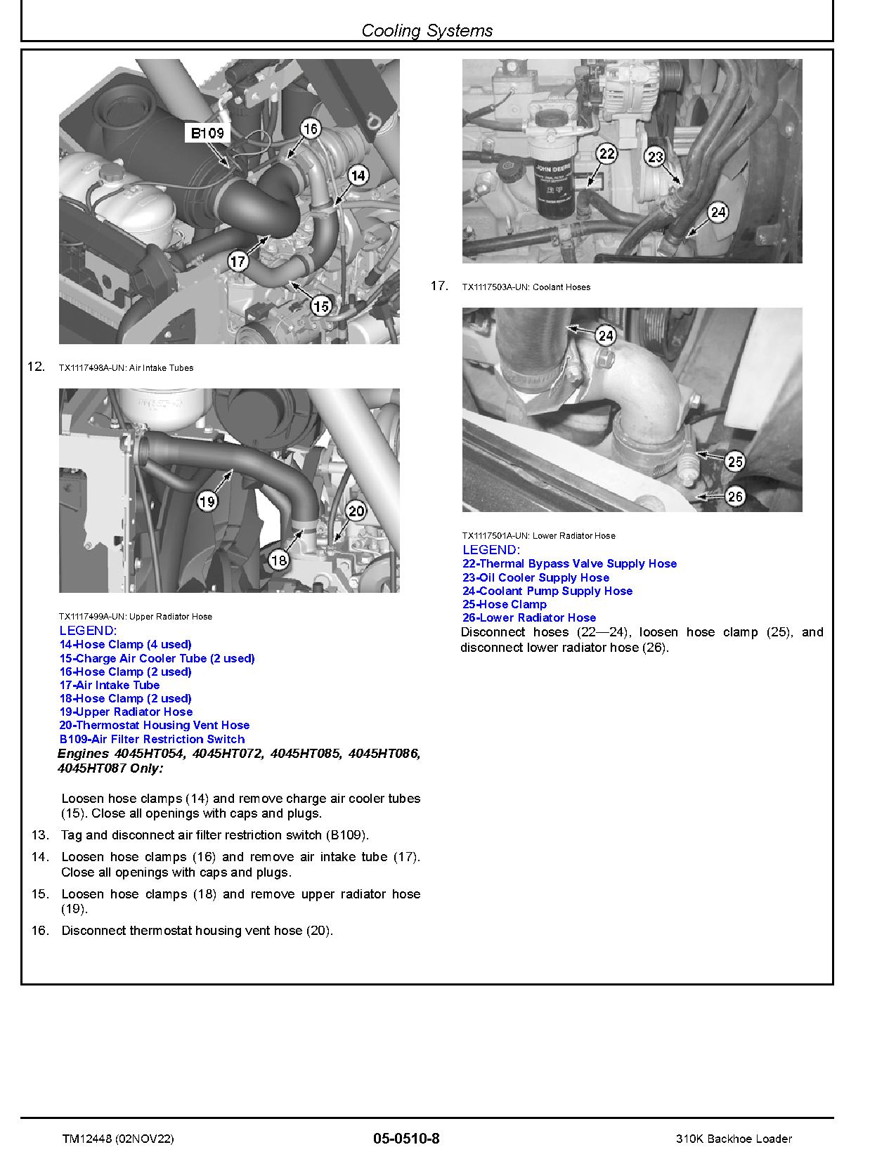 John Deere 310K Backhoe Loaders Repair Manual TM12448 (3)