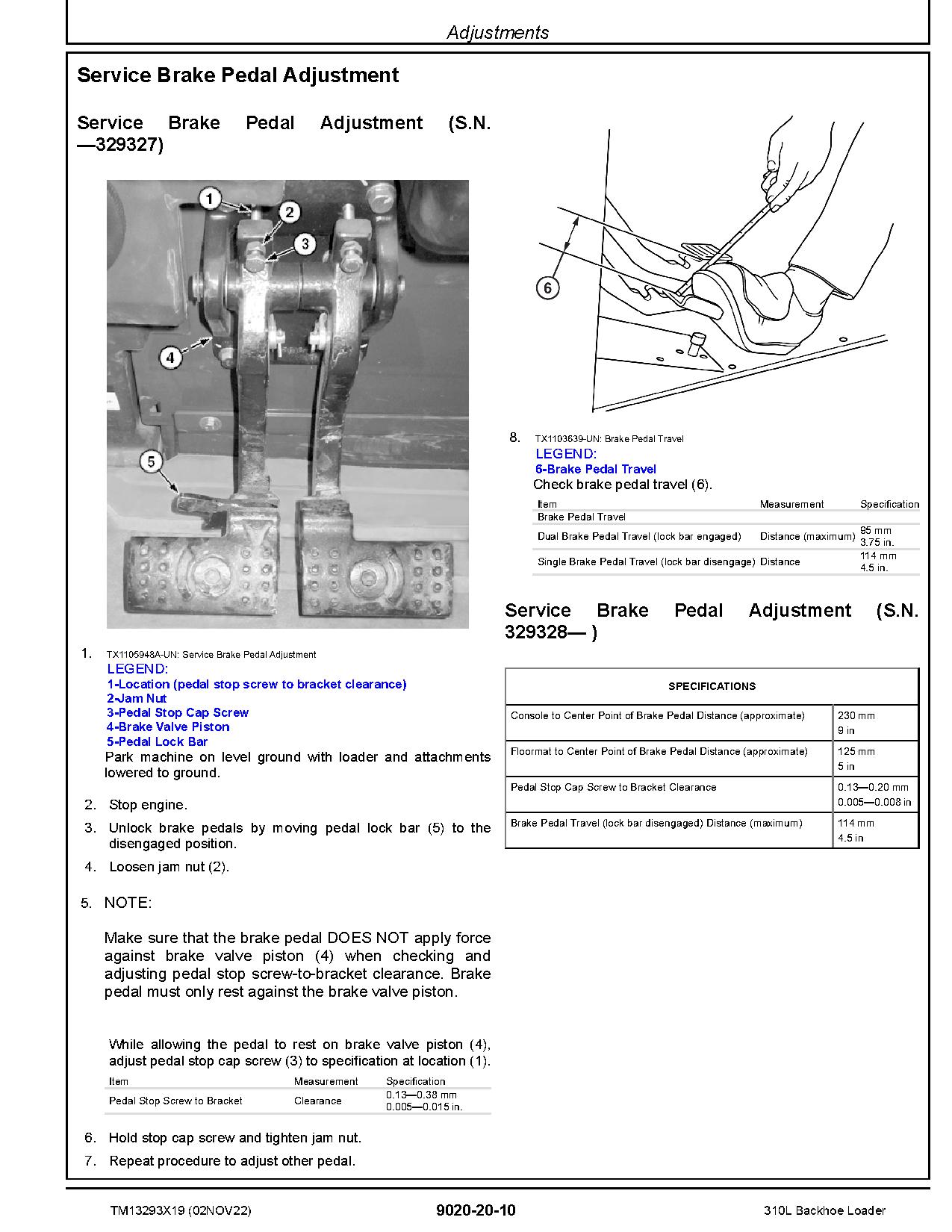 John Deere 310L Backhoe Loaders Operation and Test Manual TM13293X19 (3)