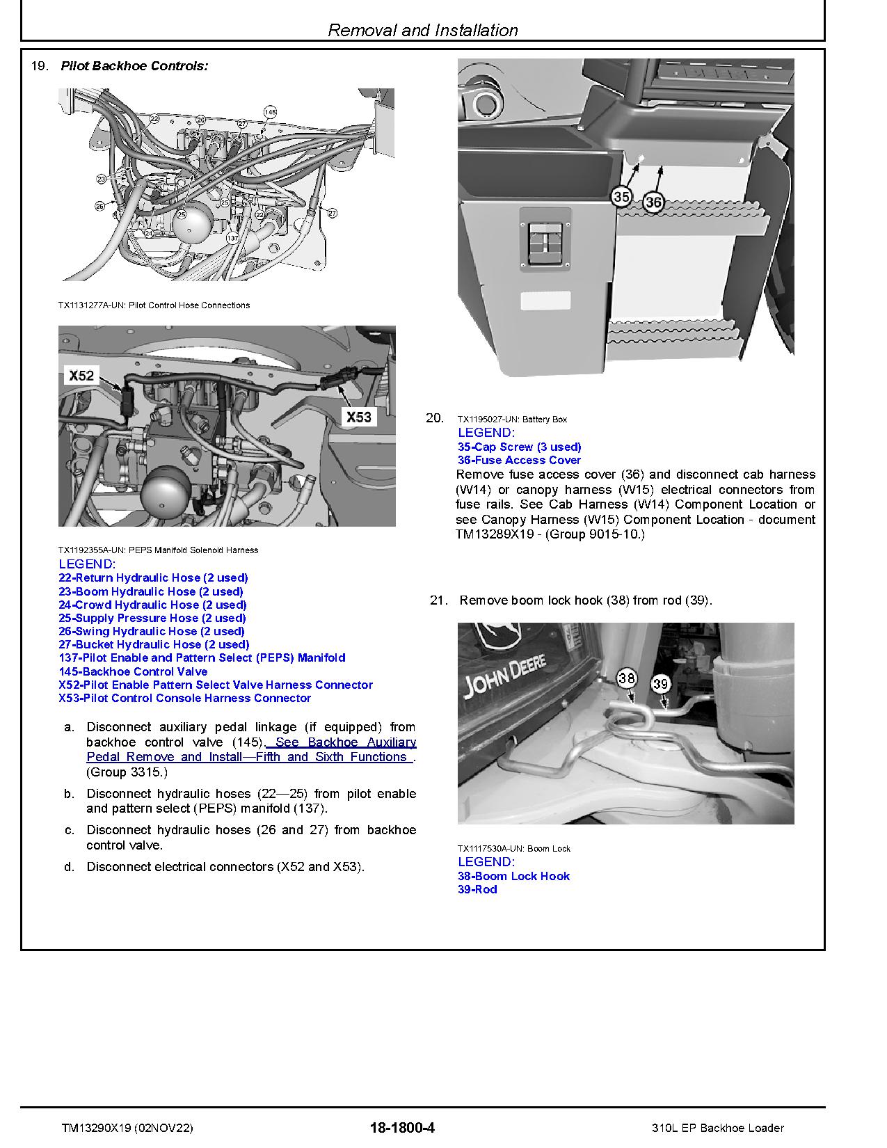 John Deere 310L Backhoe Loaders Repair Manual TM13290X19 (4)