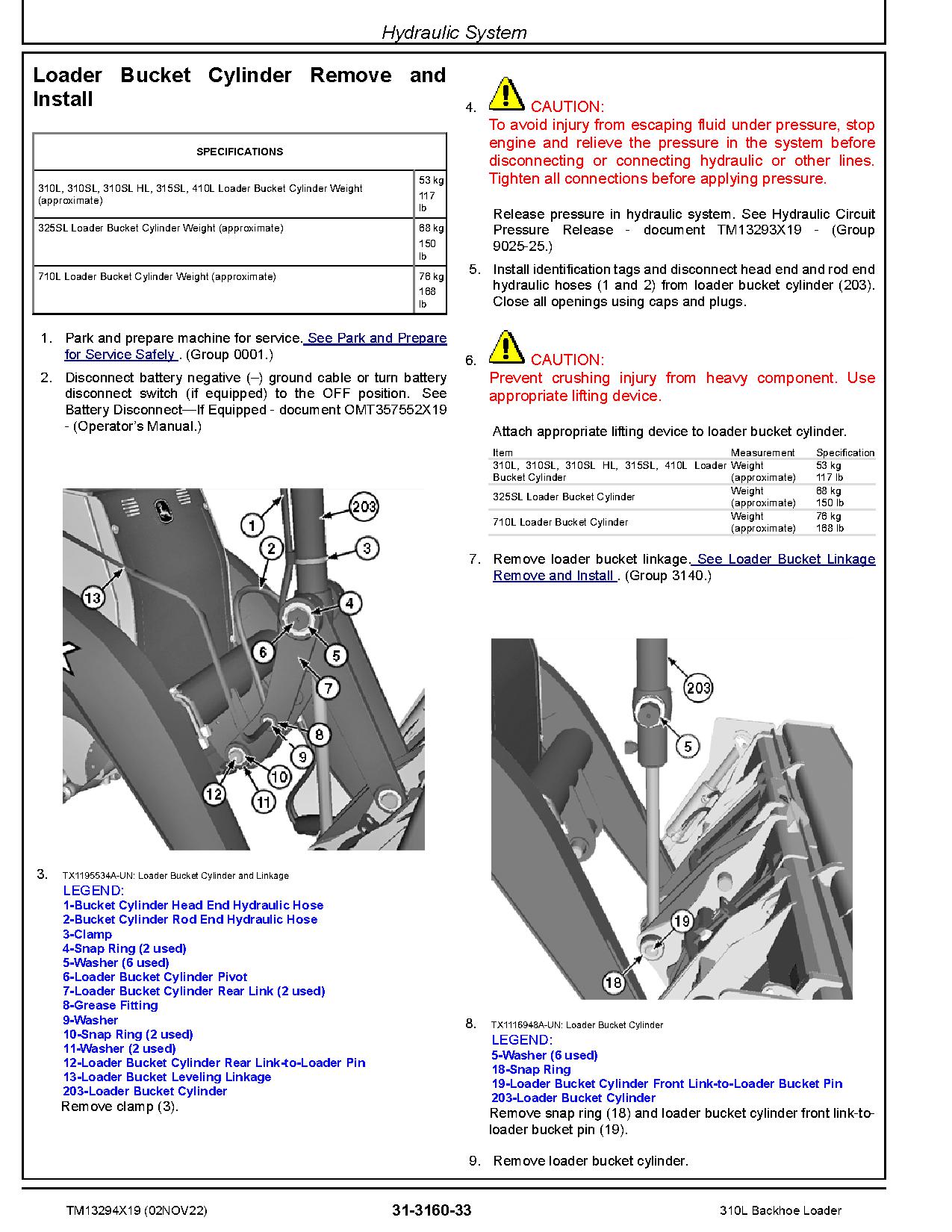 John Deere 310L Backhoe Loaders Repair Manual TM13294X19 (4)