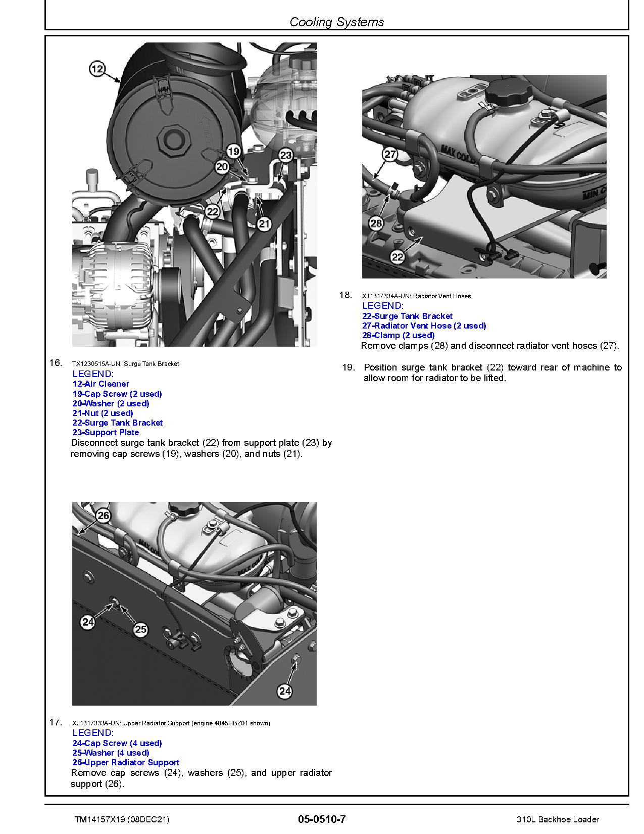 John Deere 310L Backhoe Loaders Repair Manual TM14157X19 (3)