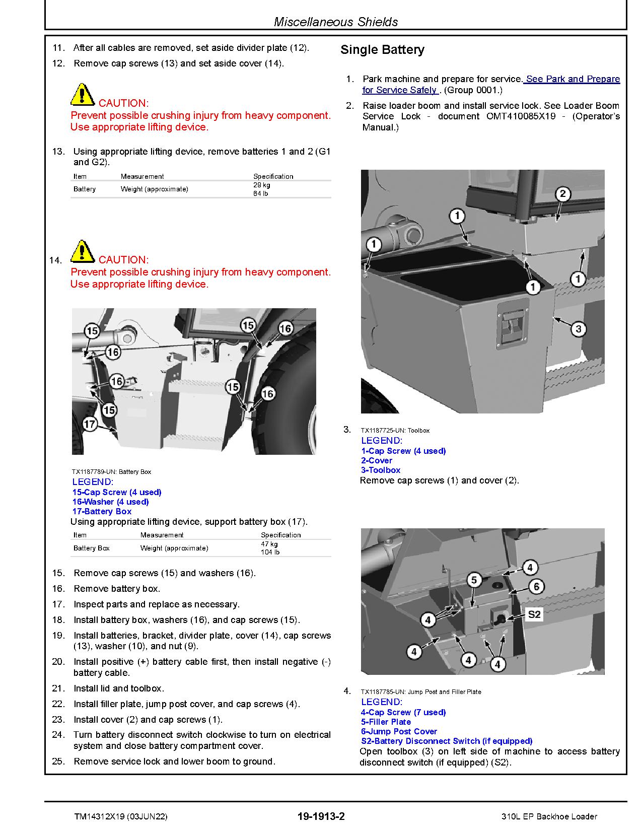 John Deere 310L Backhoe Loaders Repair Manual TM14312X19 (4)