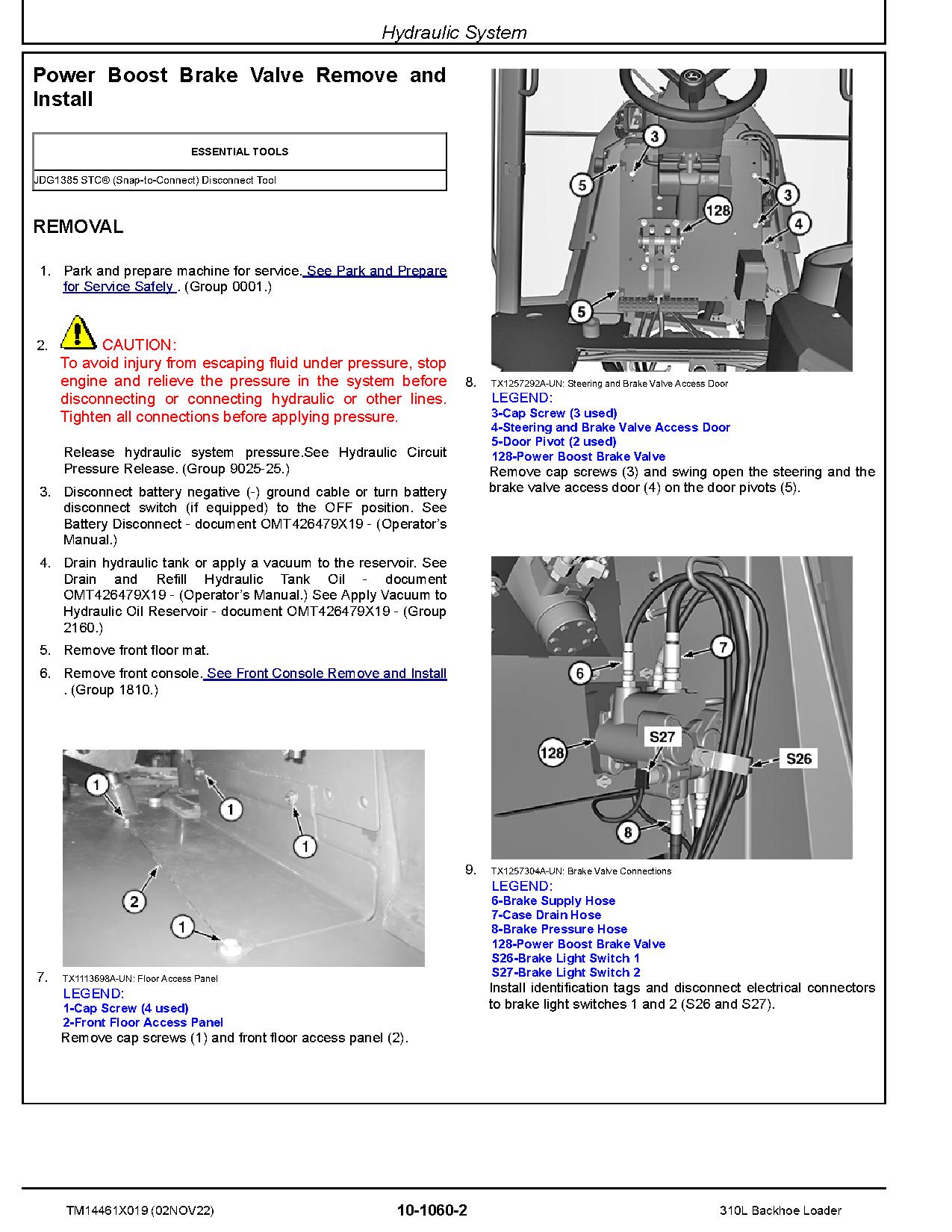 John Deere 310L Backhoe Loaders Repair Manual TM14461X019 (2)
