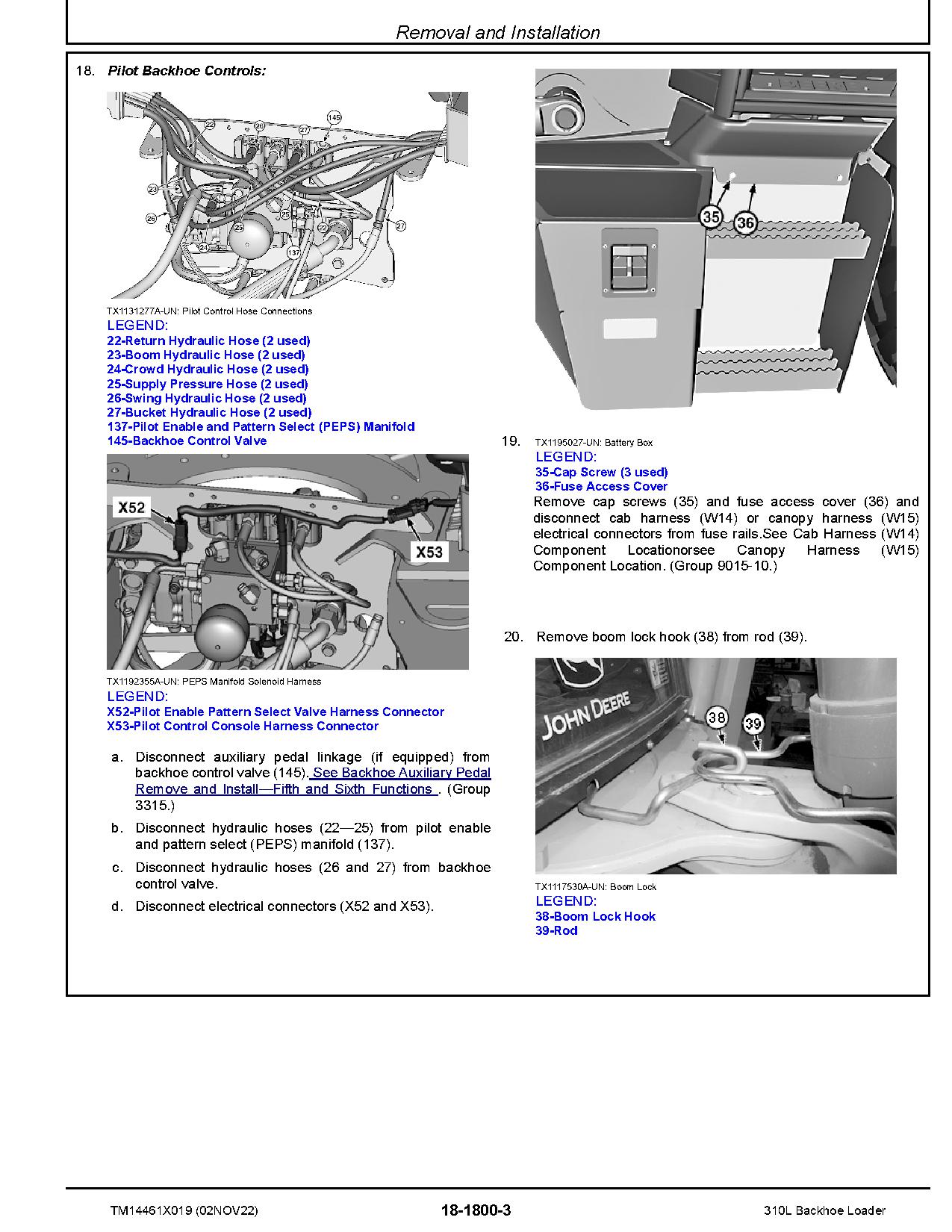 John Deere 310L Backhoe Loaders Repair Manual TM14461X019 (3)