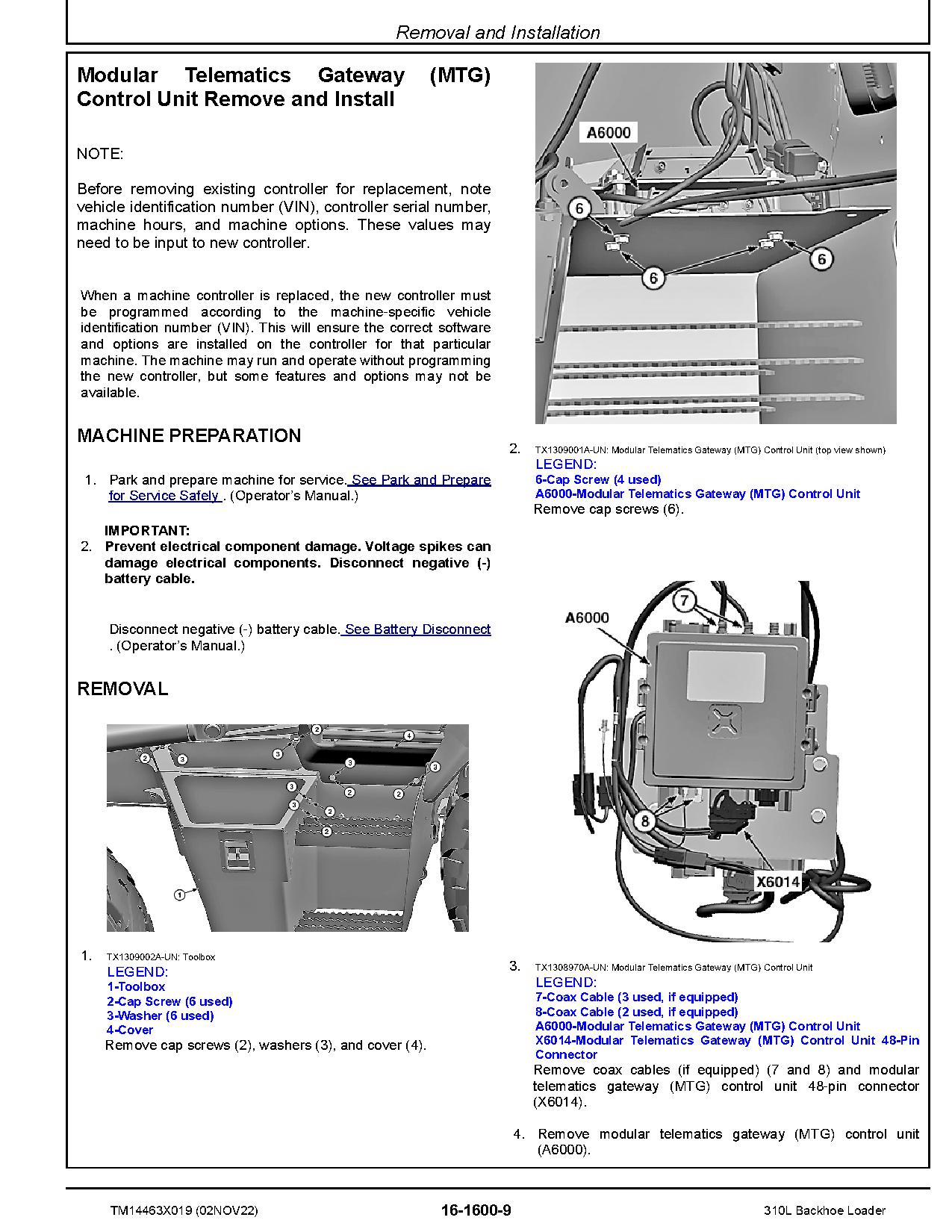 John Deere 310L Backhoe Loaders Repair Manual TM14463X019 (3)