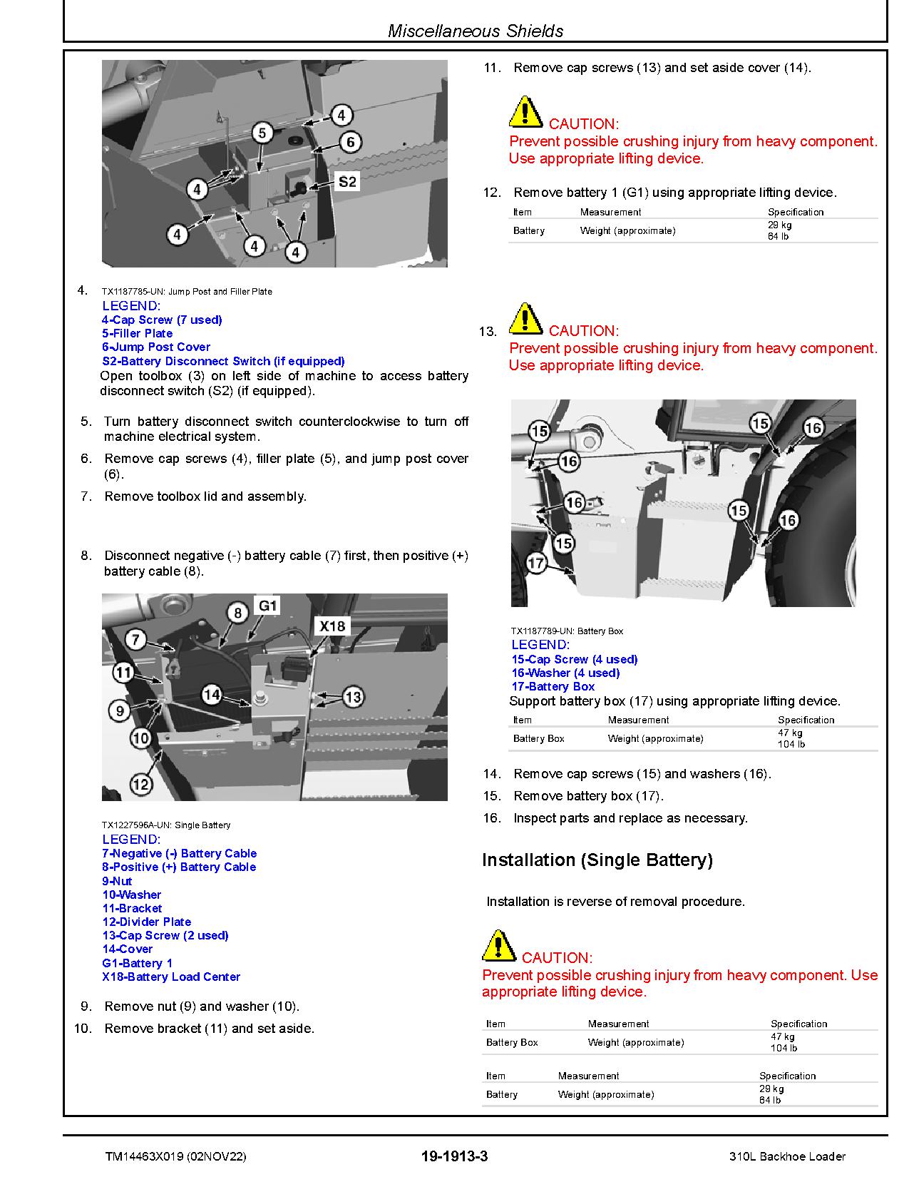 John Deere 310L Backhoe Loaders Repair Manual TM14463X019 (4)
