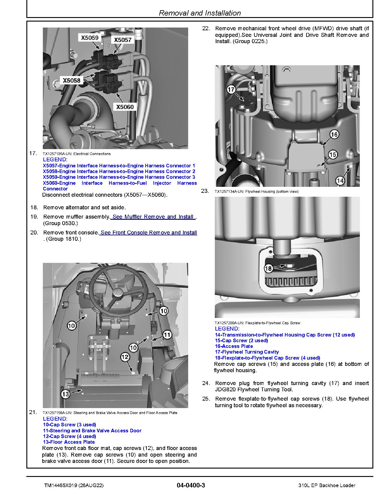 John Deere 310L Backhoe Loaders Repair Manual TM14465X019 (2)
