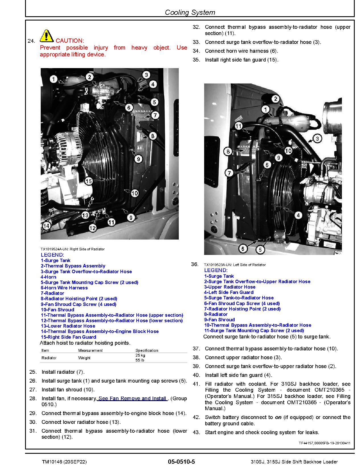 John Deere 310SJ Side Shift Backhoe Loaders Repair Manual TM10146 (2)