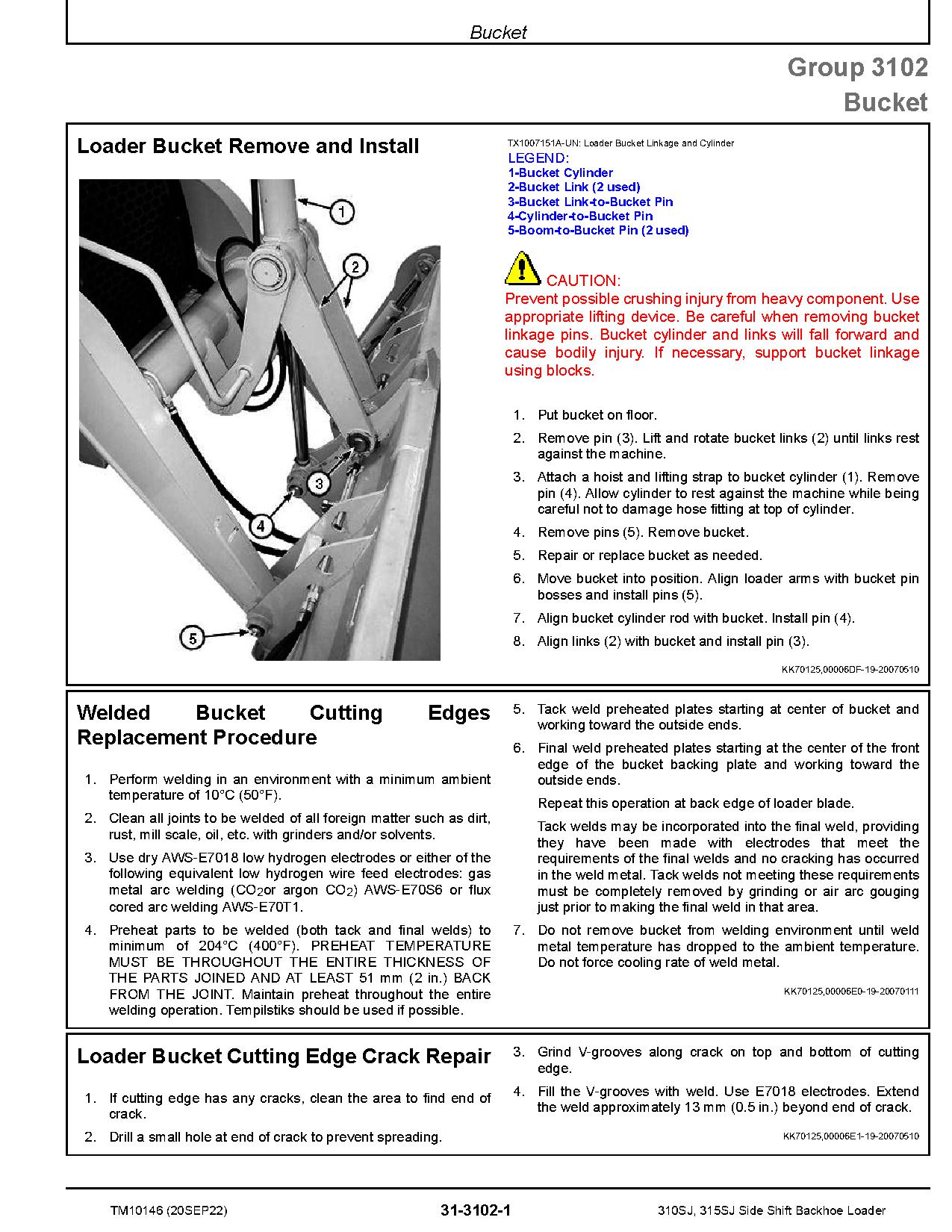 John Deere 310SJ Side Shift Backhoe Loaders Repair Manual TM10146 (4)