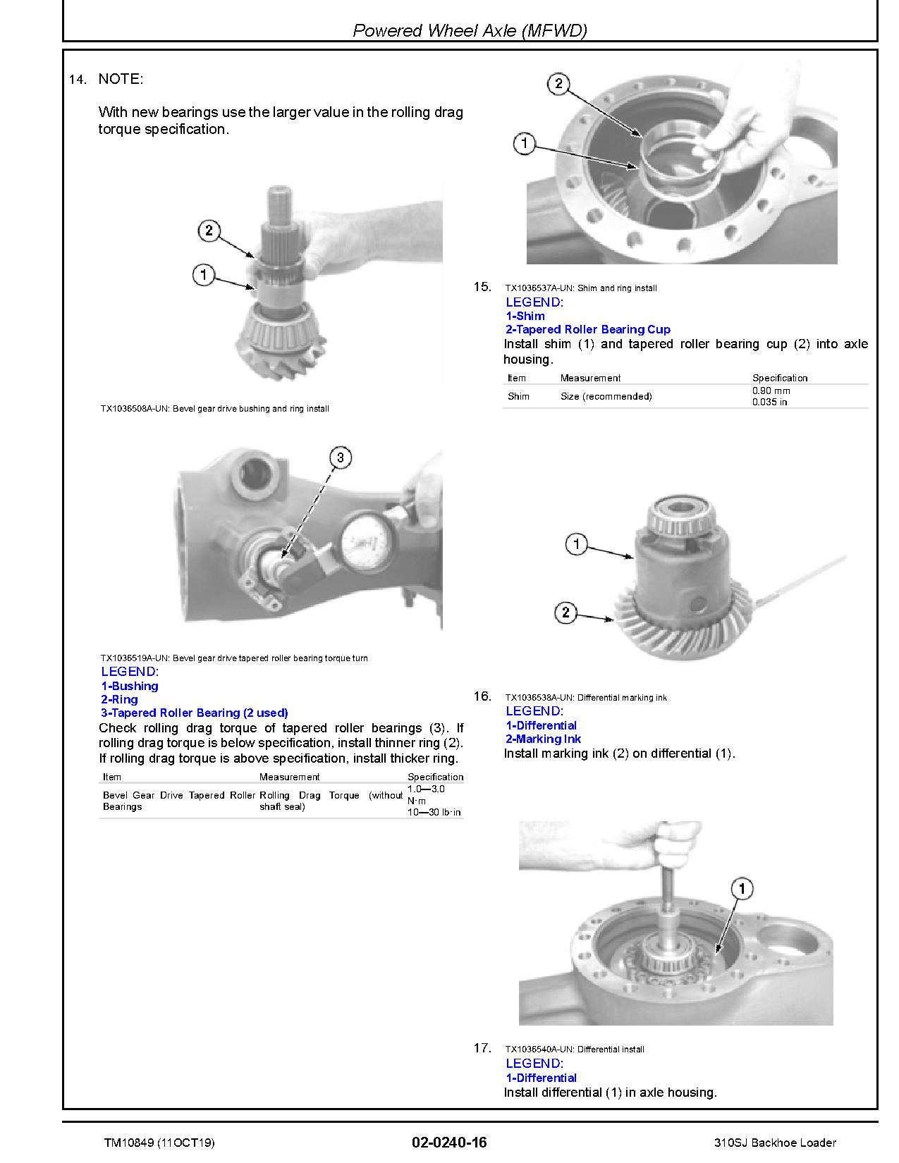 John Deere 310SJ Side Shift Backhoe Loaders Repair Manual TM10849 (2)