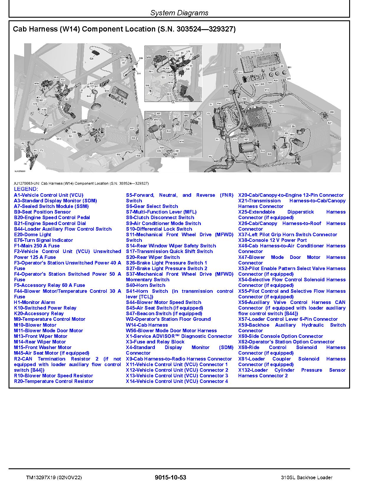 John Deere 310SL Side Shift Backhoe Loaders Operation and Test Manual TM13297X19 (2)