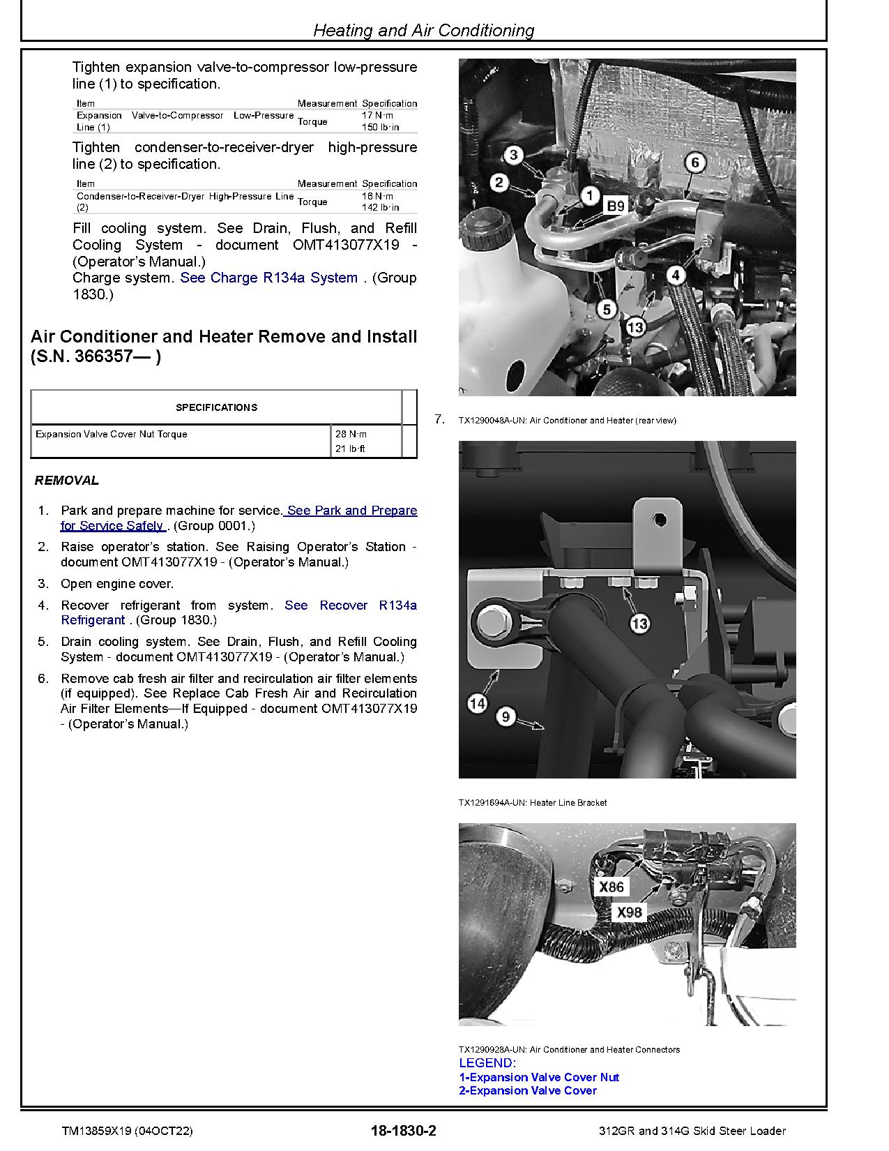 John Deere 312GR 314G Skid Steer Loaders Repair Manual TM13859X19 (3)