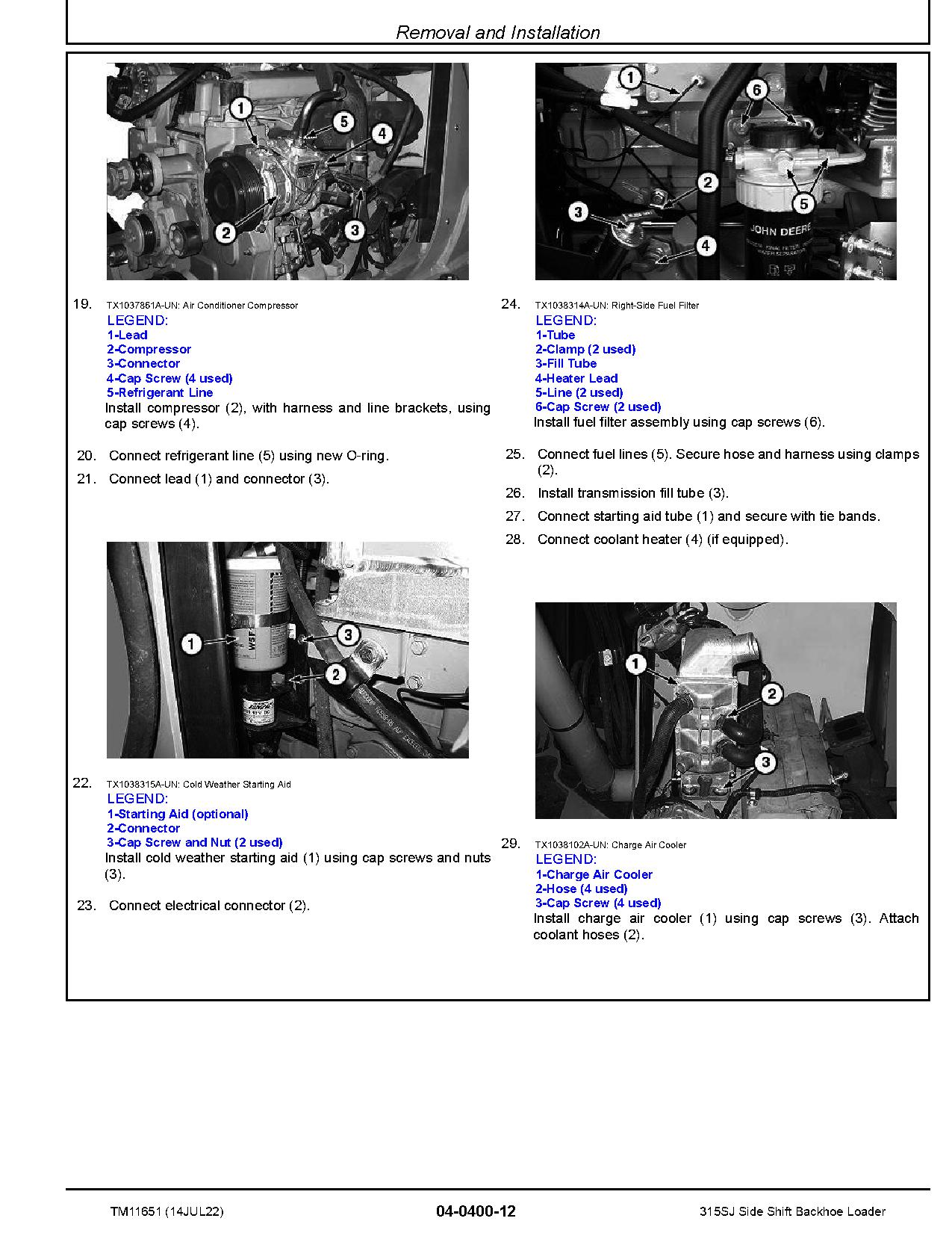 John Deere 315SJ Side Shift Backhoe Loaders Repair Manual TM11651 (2)