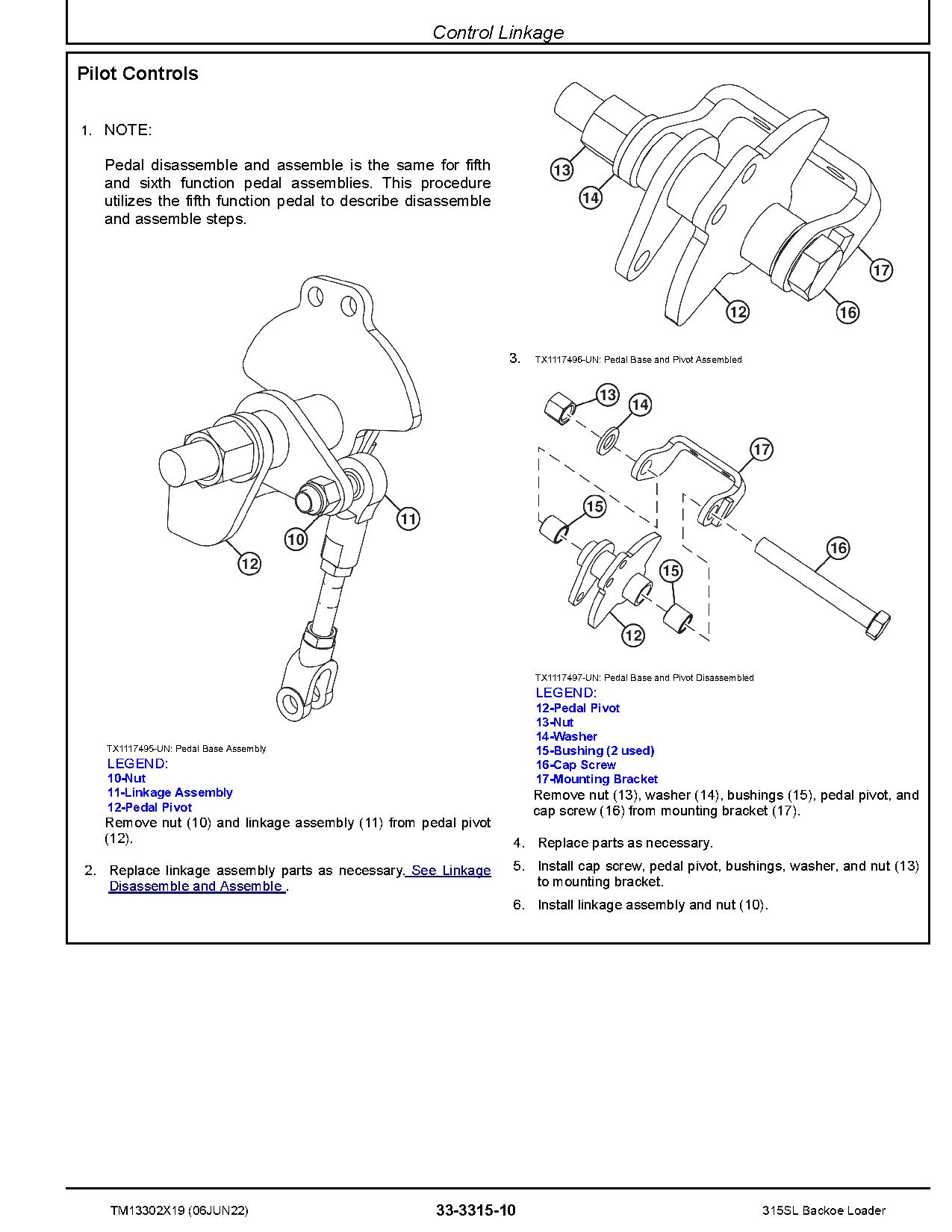 John Deere 315SL Side Shift Backhoe Loaders Repair Manual TM13302X19 (4)