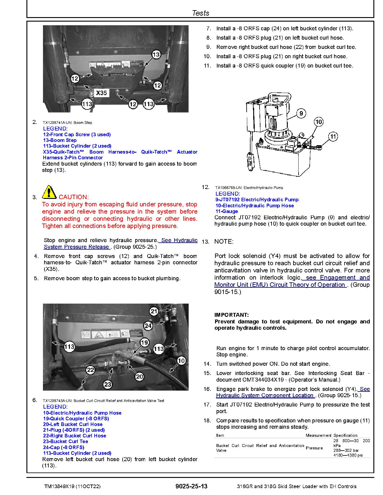 John Deere 316GR 318G Skid Steer Loaders Operation and Test Manual TM13849X19 (4)