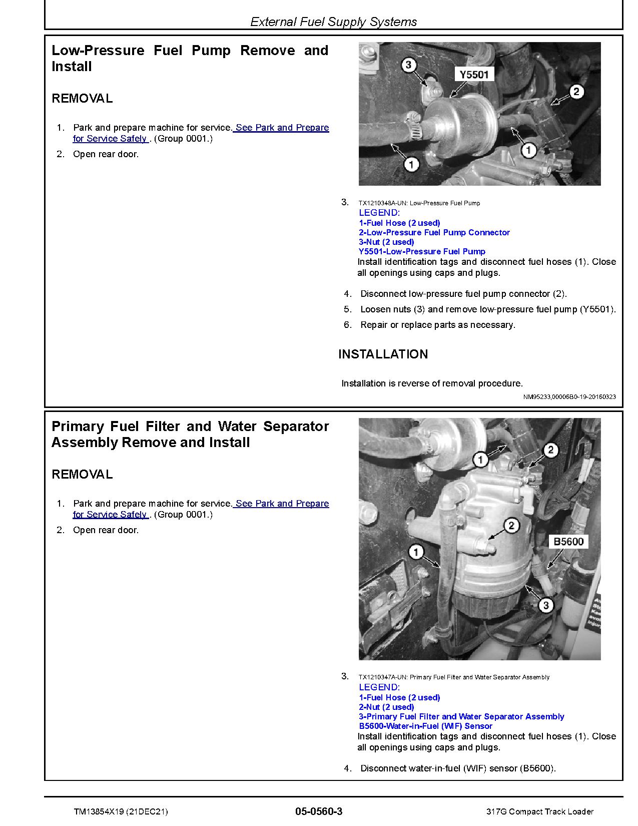 John Deere 317G Compact Track Loaders Repair Manual TM13854X19 (2)