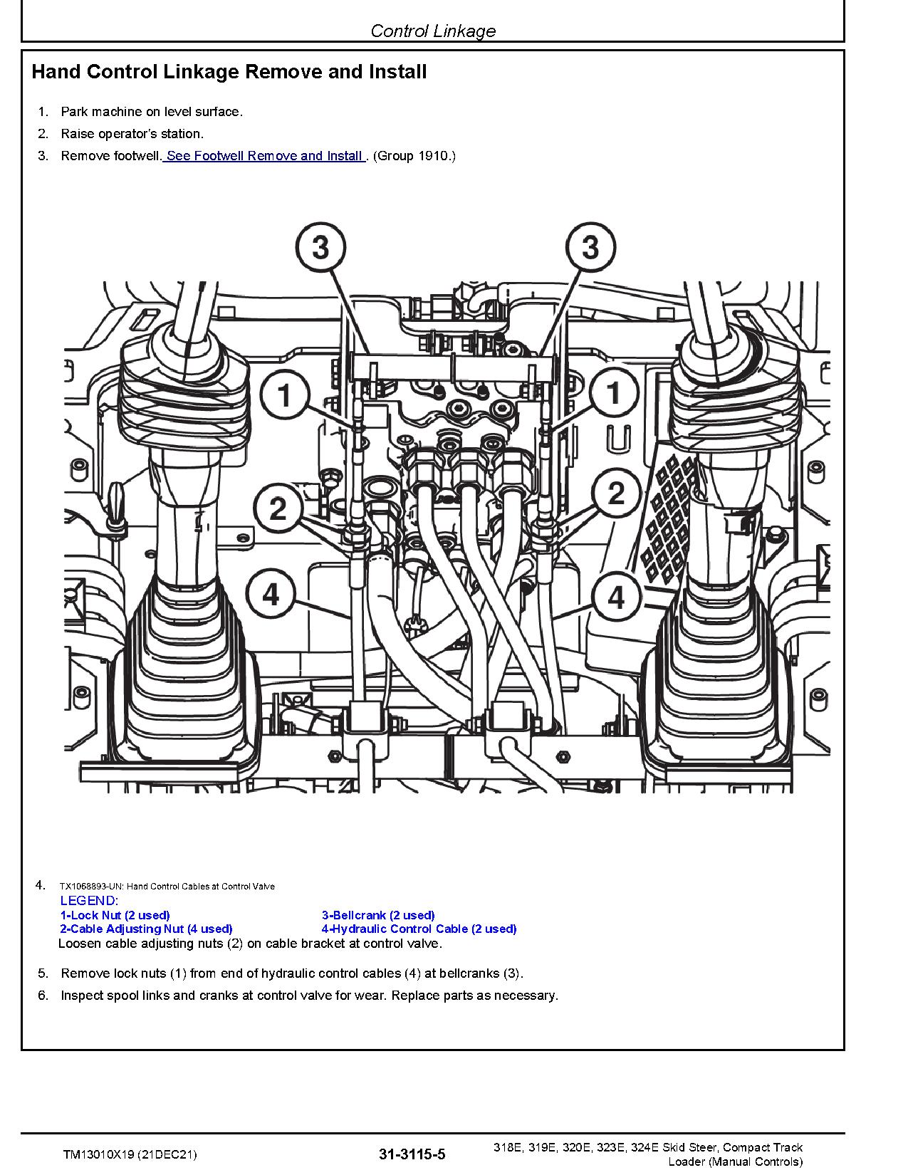John Deere 319E 323E Compact Track Loaders 318E 320E 324E Skid Steer Loaders Repair Manual TM13010X19 (4)