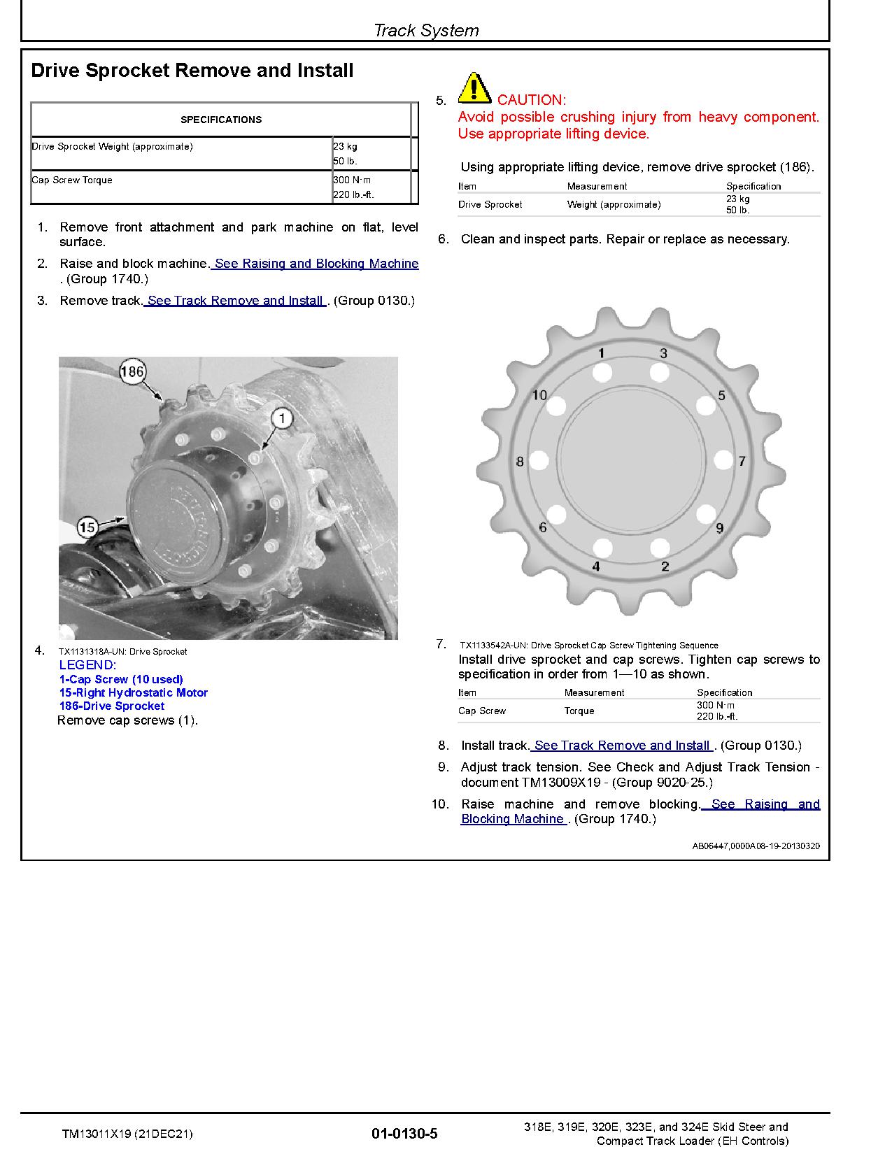 John Deere 319E 323E Compact Track Loaders 318E 320E 324E Skid Steer Loaders Repair Manual TM13011X19 (2)