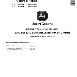 John Deere 320G 324G Skid Steer Loaders Repair Manual TM14296X19 (1)