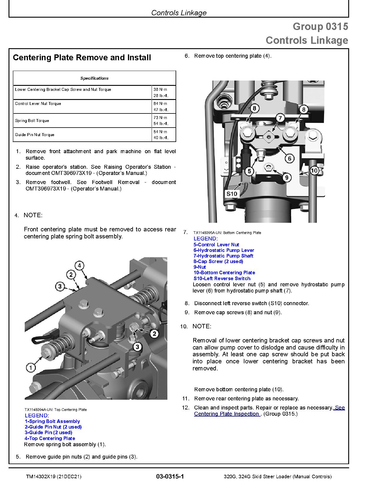 John Deere 320G 324G Skid Steer Loaders Repair Manual TM14302X19 (2)