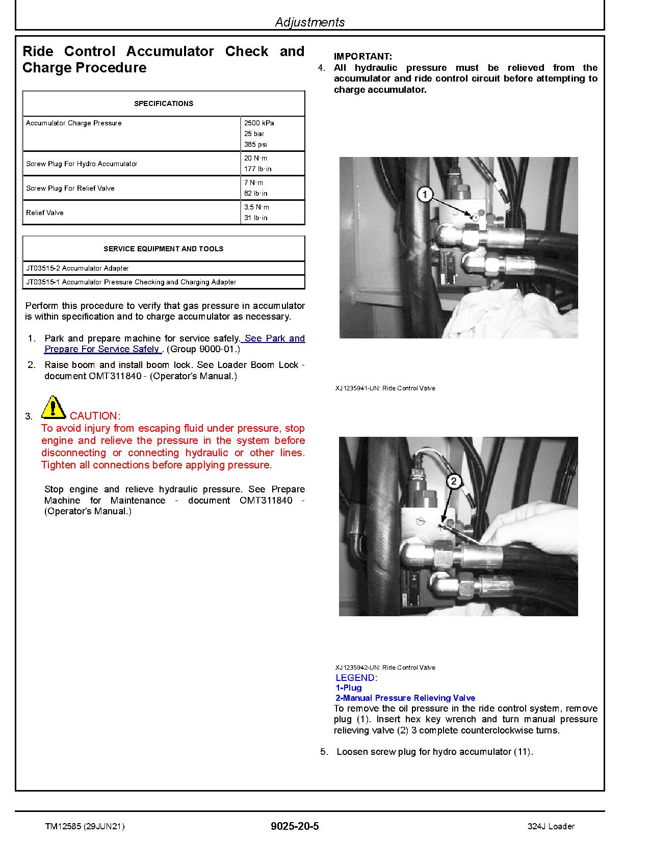 John Deere 324J Compact 4WD Loaders Operation and Test Manual TM12585 (4)