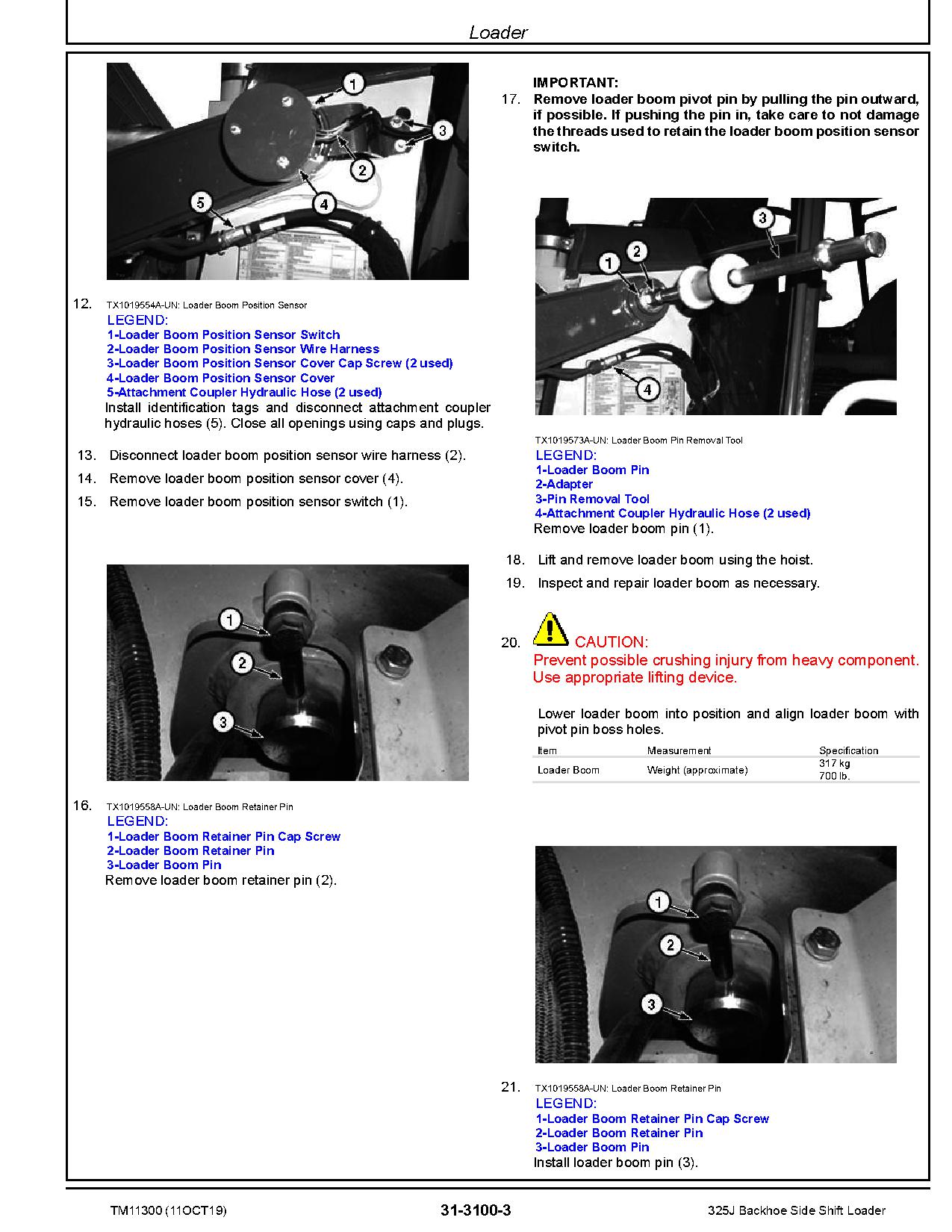 John Deere 325J Backhoe Loaders Repair Manual TM11300 (4)