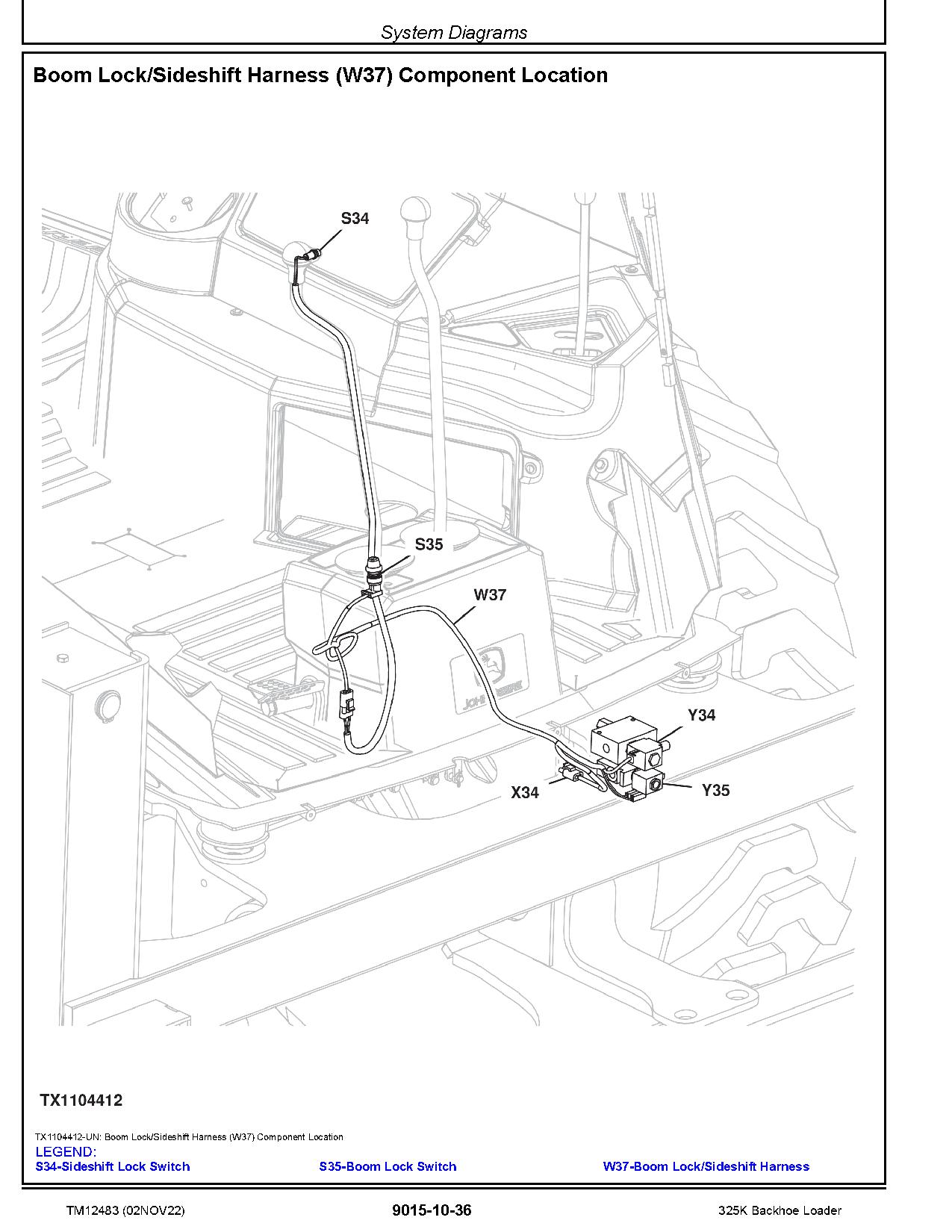 John Deere 325K Side Shift Backhoe Loaders Operation and Test Manual TM12483 (2)