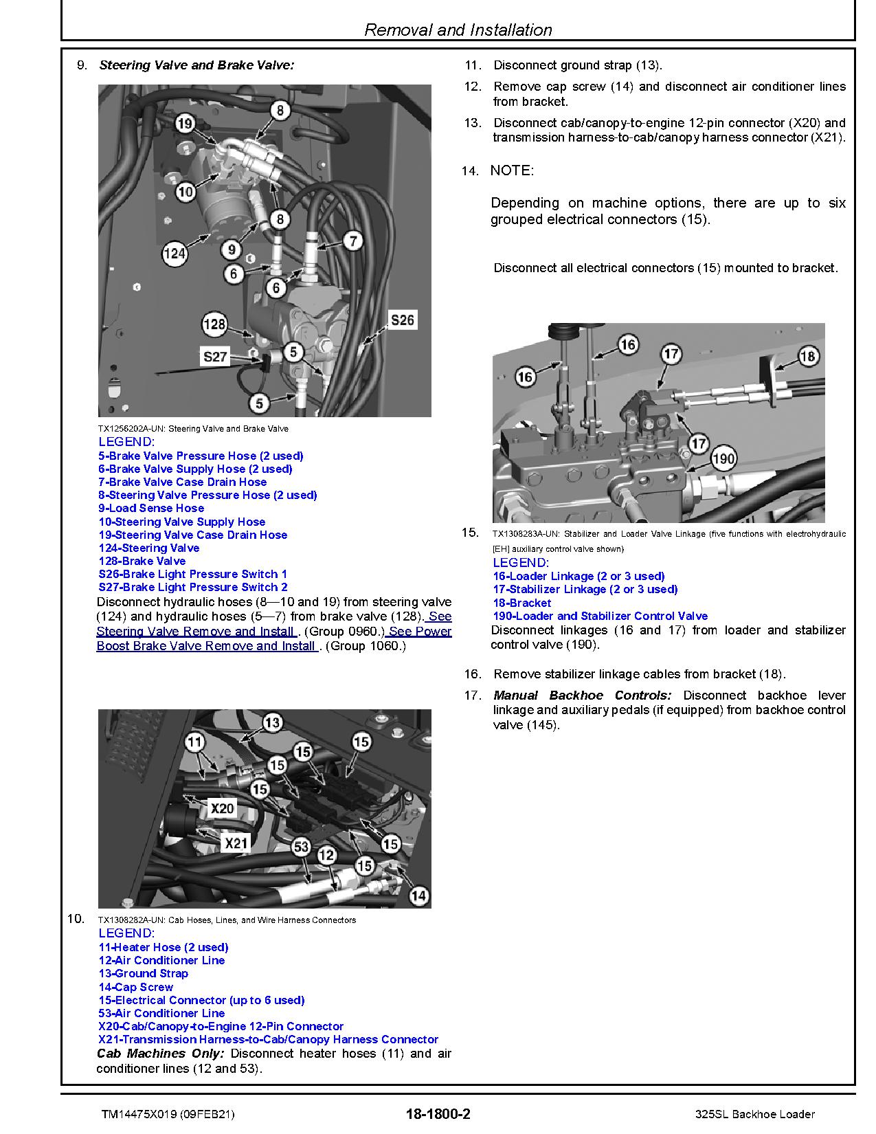 John Deere 325SL Backhoe Loaders Repair Manual TM14475X019 (2)