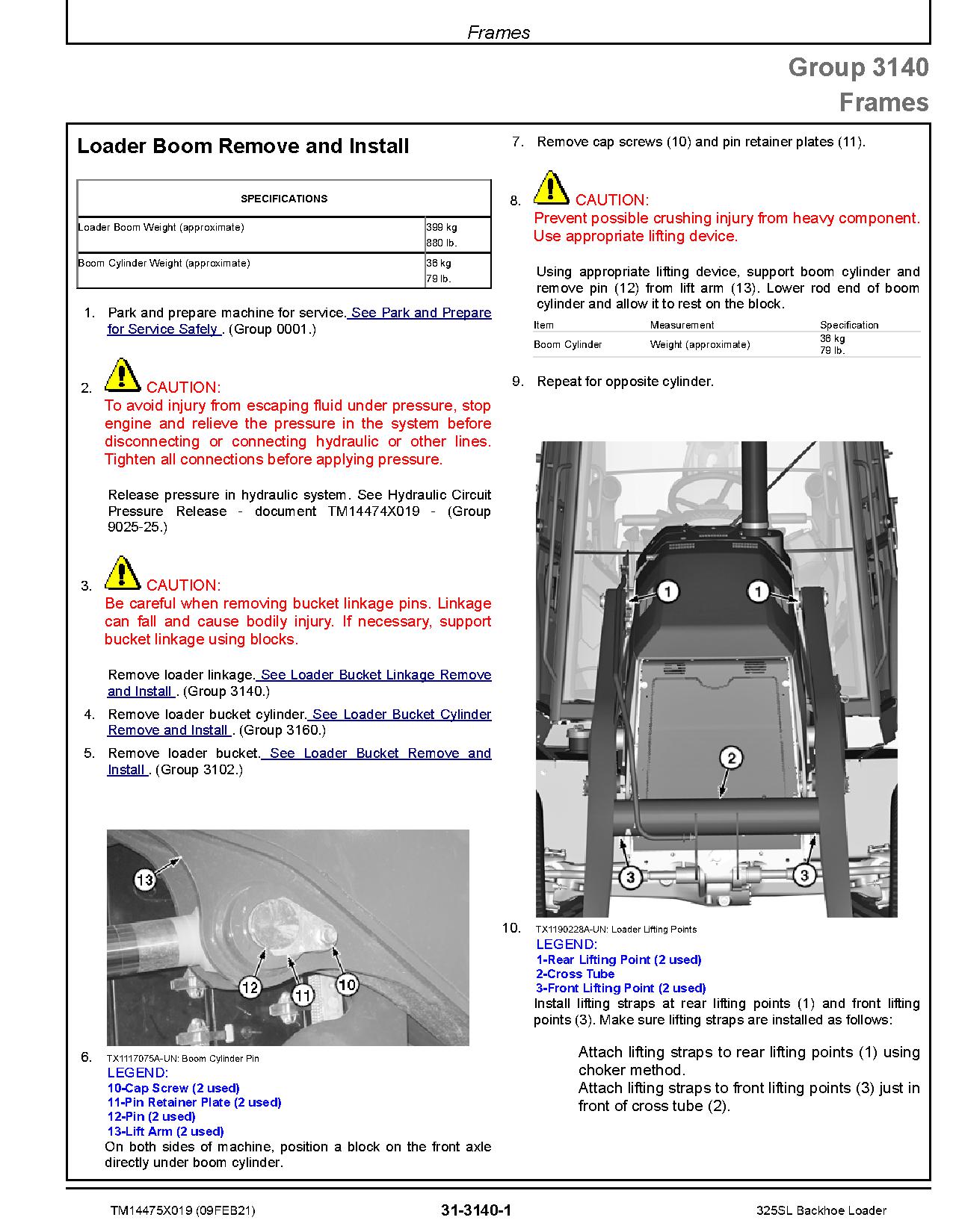 John Deere 325SL Backhoe Loaders Repair Manual TM14475X019 (3)