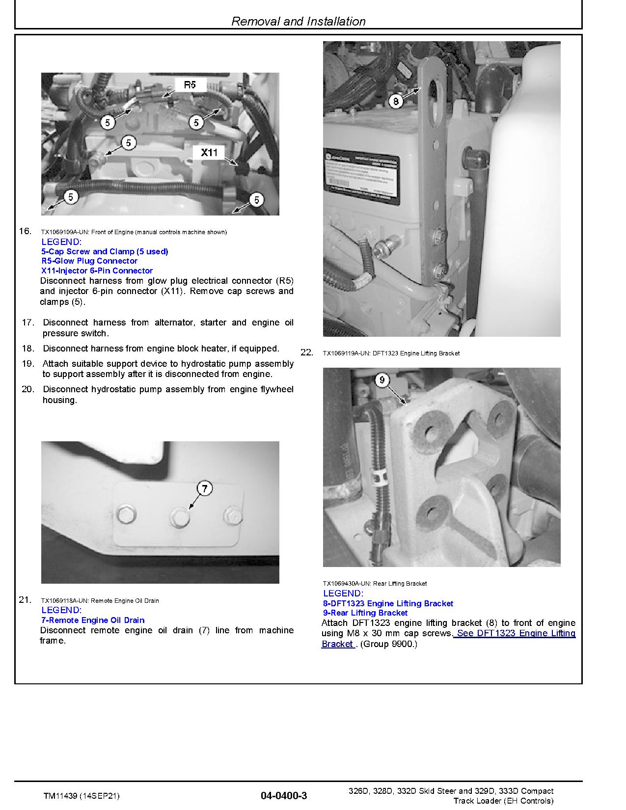 John Deere 329D 333D Compact Track Loaders 326D 328D 332D Skid Steer Loaders Repair Manual TM11439 (2)