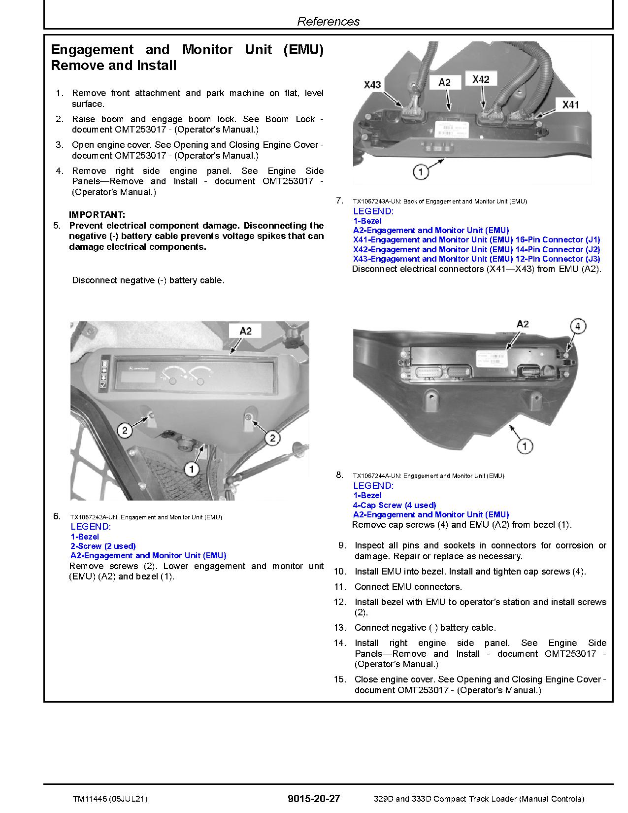 John Deere 329D 333D Compact Track Loaders Operation and Test Manual TM11446 (2)