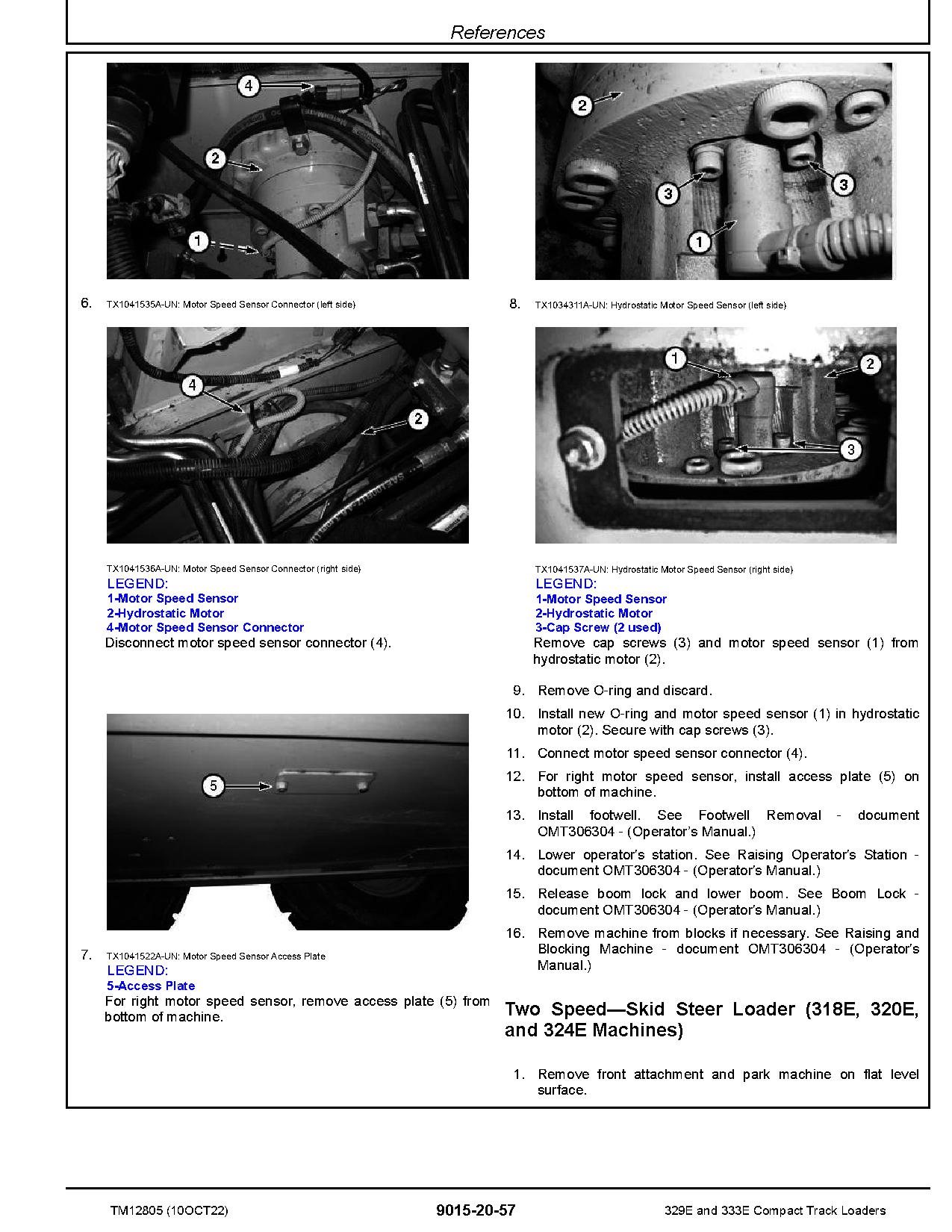 John Deere 329E 333E Compact Track Loaders Operation and Test Manual TM12805 (2)