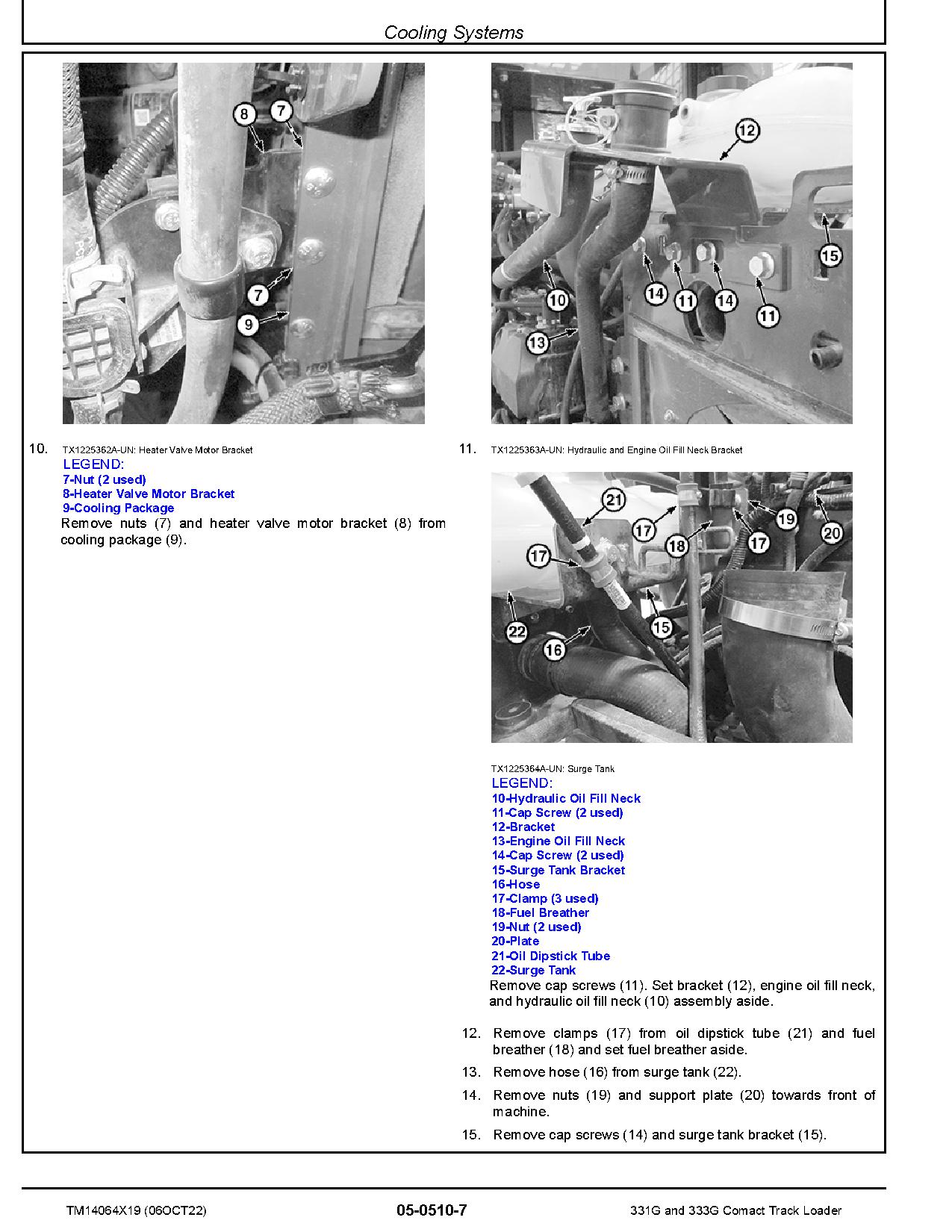 John Deere 331G 333G Compact Track Loaders Repair Manual TM14064X19 (3)