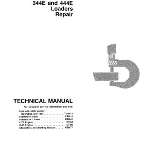 John Deere 344E 444E Wheel Loaders Repair Manual TM1422 (1)