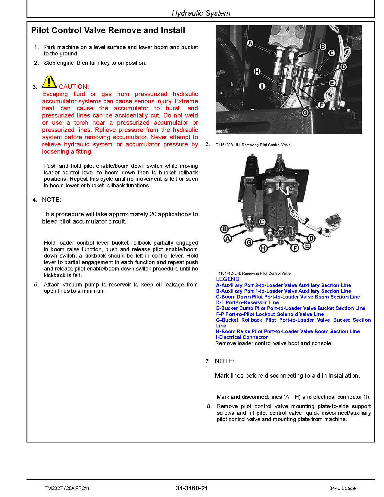 John Deere 344J Compact 4WD Loaders Repair Manual TM2327 (4)