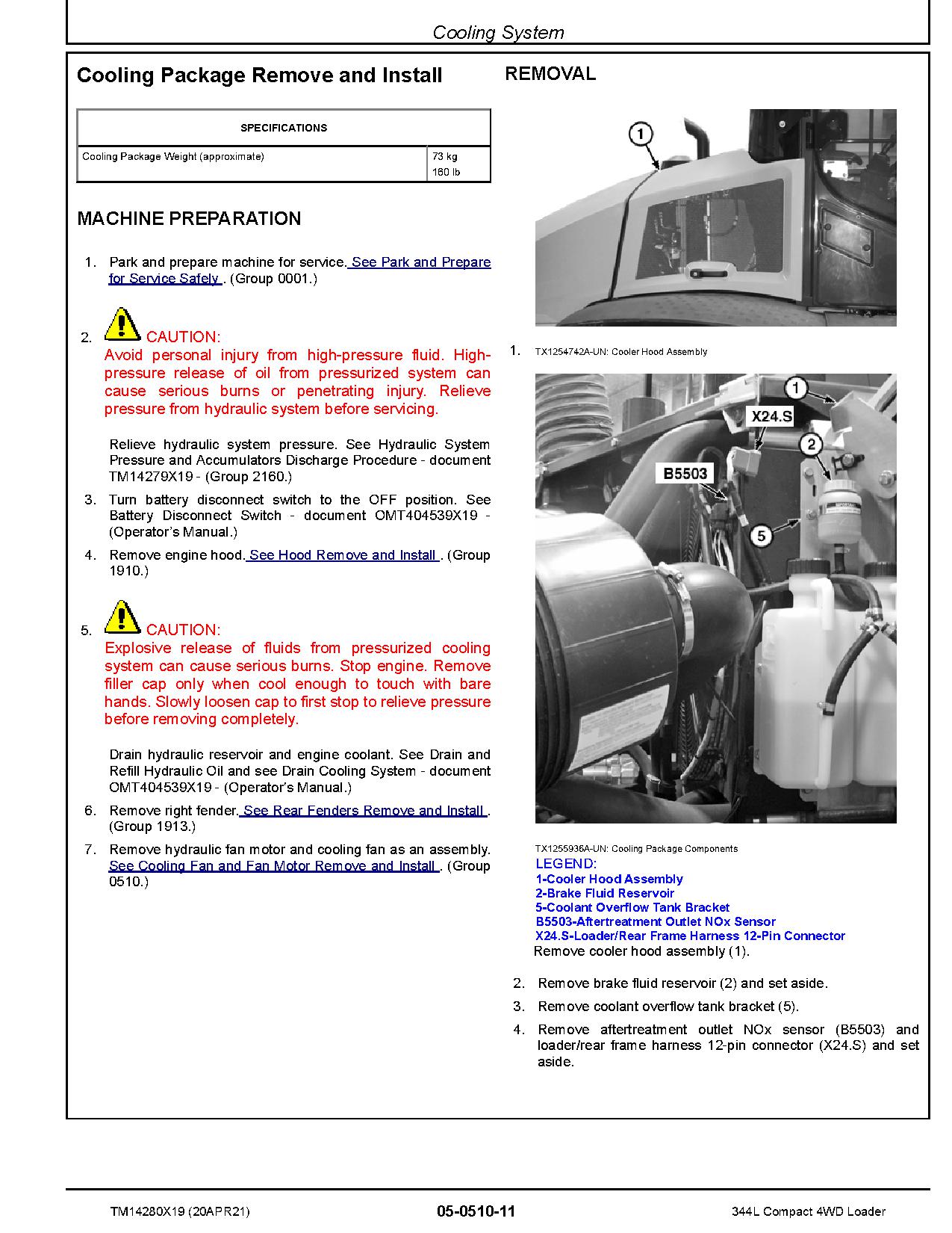 John Deere 344L Compact 4WD Loaders Repair Manual TM14280X19 (2)