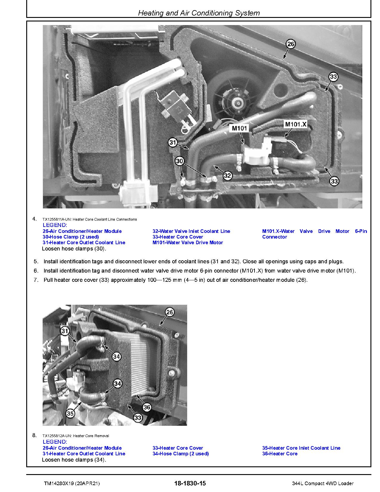 John Deere 344L Compact 4WD Loaders Repair Manual TM14280X19 (4)