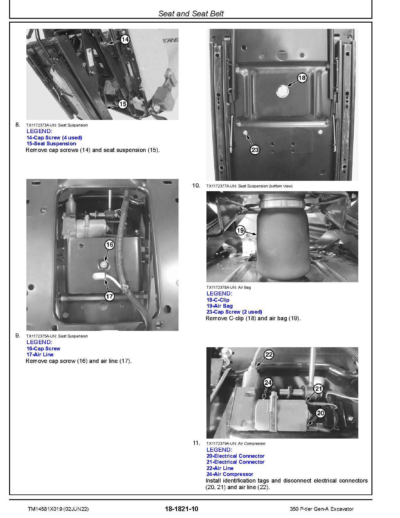 John Deere 350 P Tier Crawler Excavators Repair Manual TM14581X019 (2)
