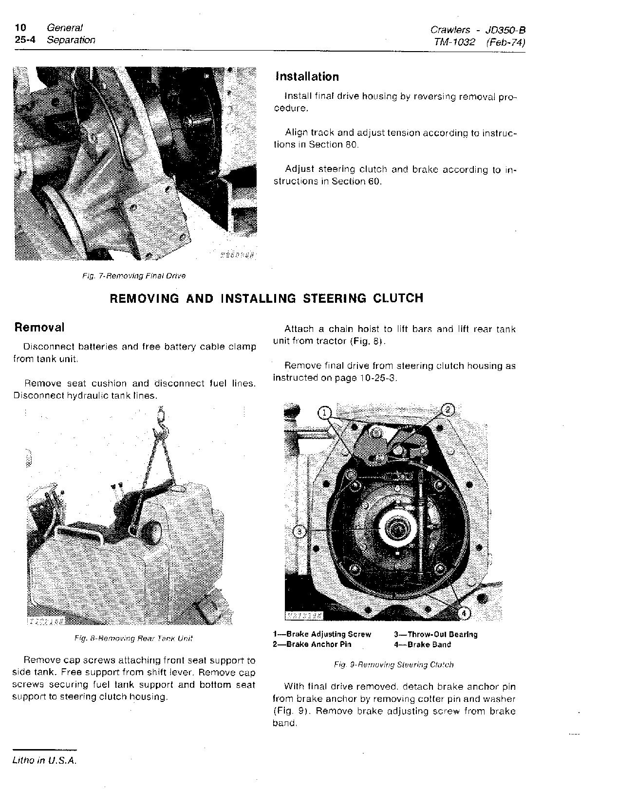 John Deere 350B Crawler Tractors 350B Crawler Loaders Technical Manual TM1032 (2)