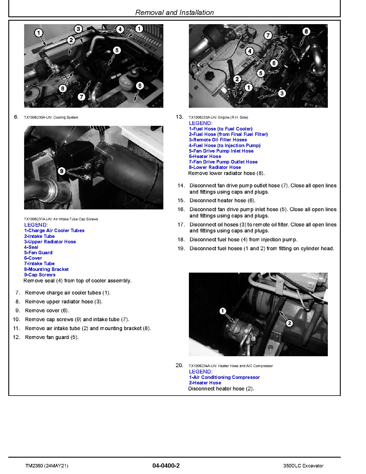 John Deere 350D LC Crawler Excavators Repair Manual TM2360 (2)