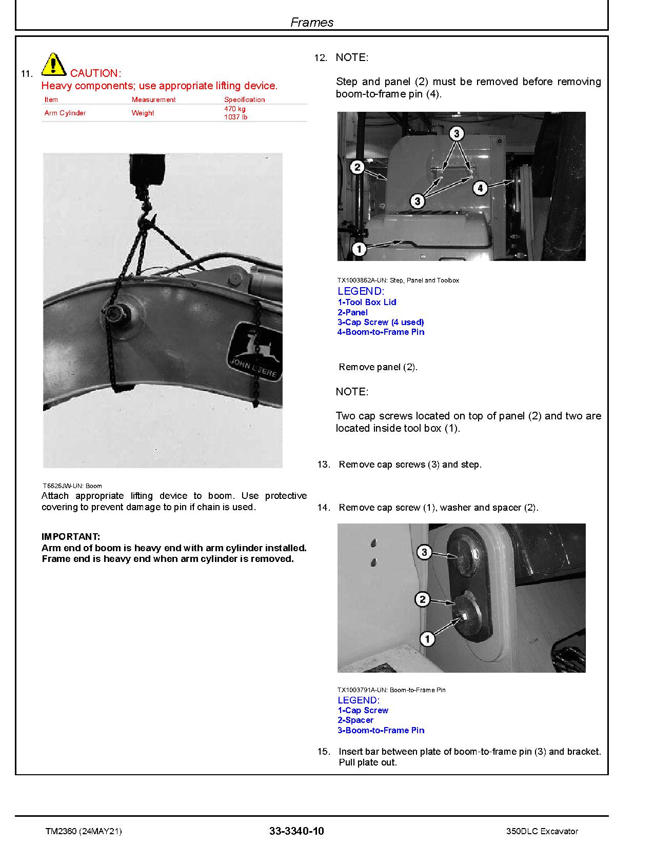 John Deere 350D LC Crawler Excavators Repair Manual TM2360 (3)