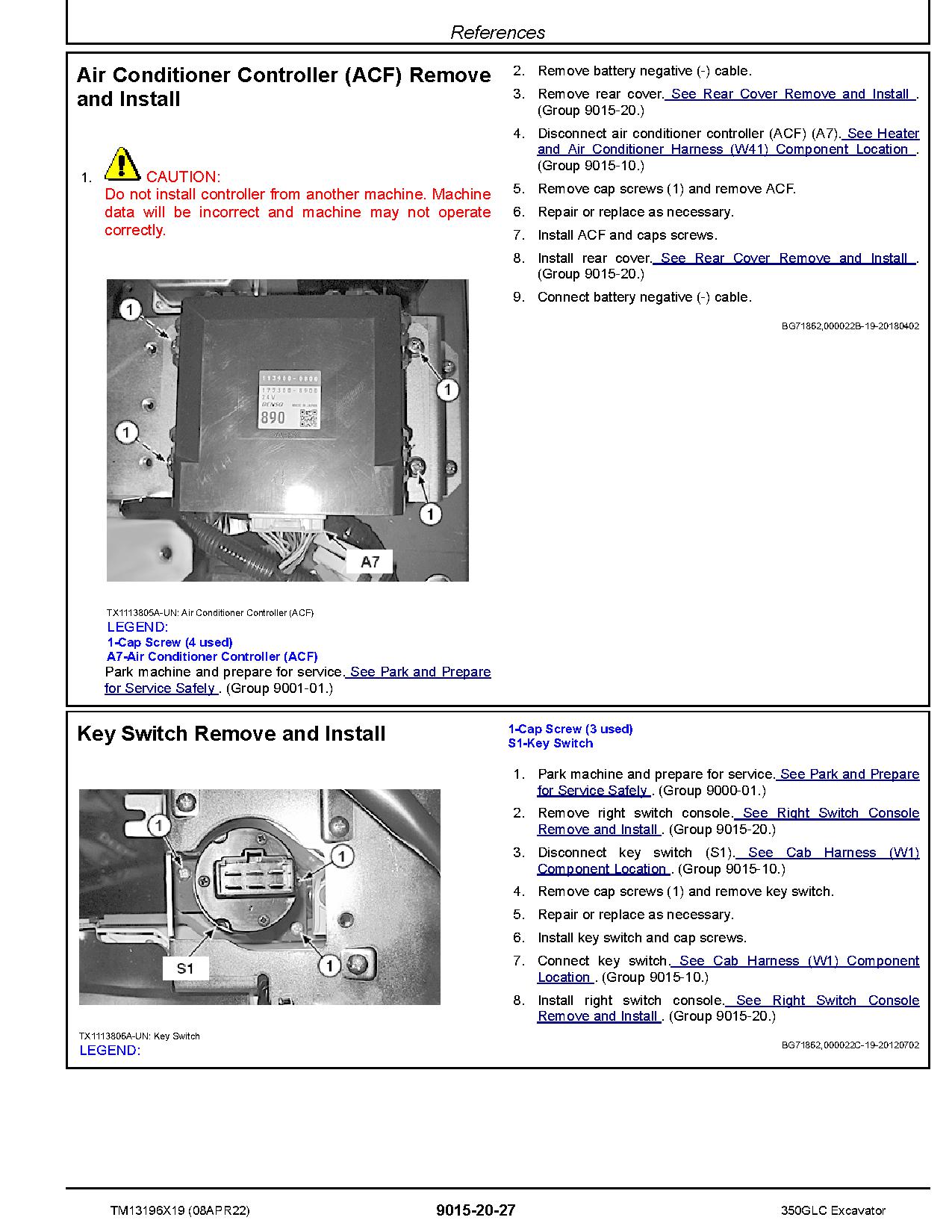 John Deere 350GLC Crawler Excavators Operation Test Manual TM13196X19 (2)
